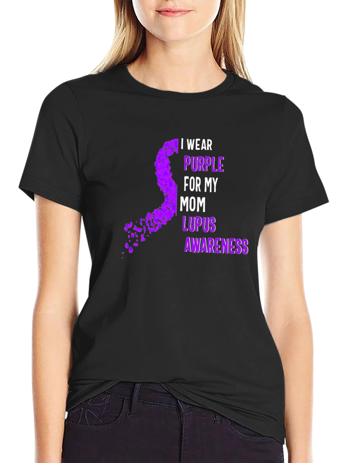 Purple Ribbon Lupus Awareness T-Shirt