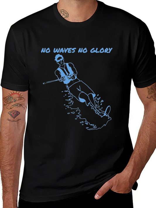 No Waves No Glory Graphic T-Shirt