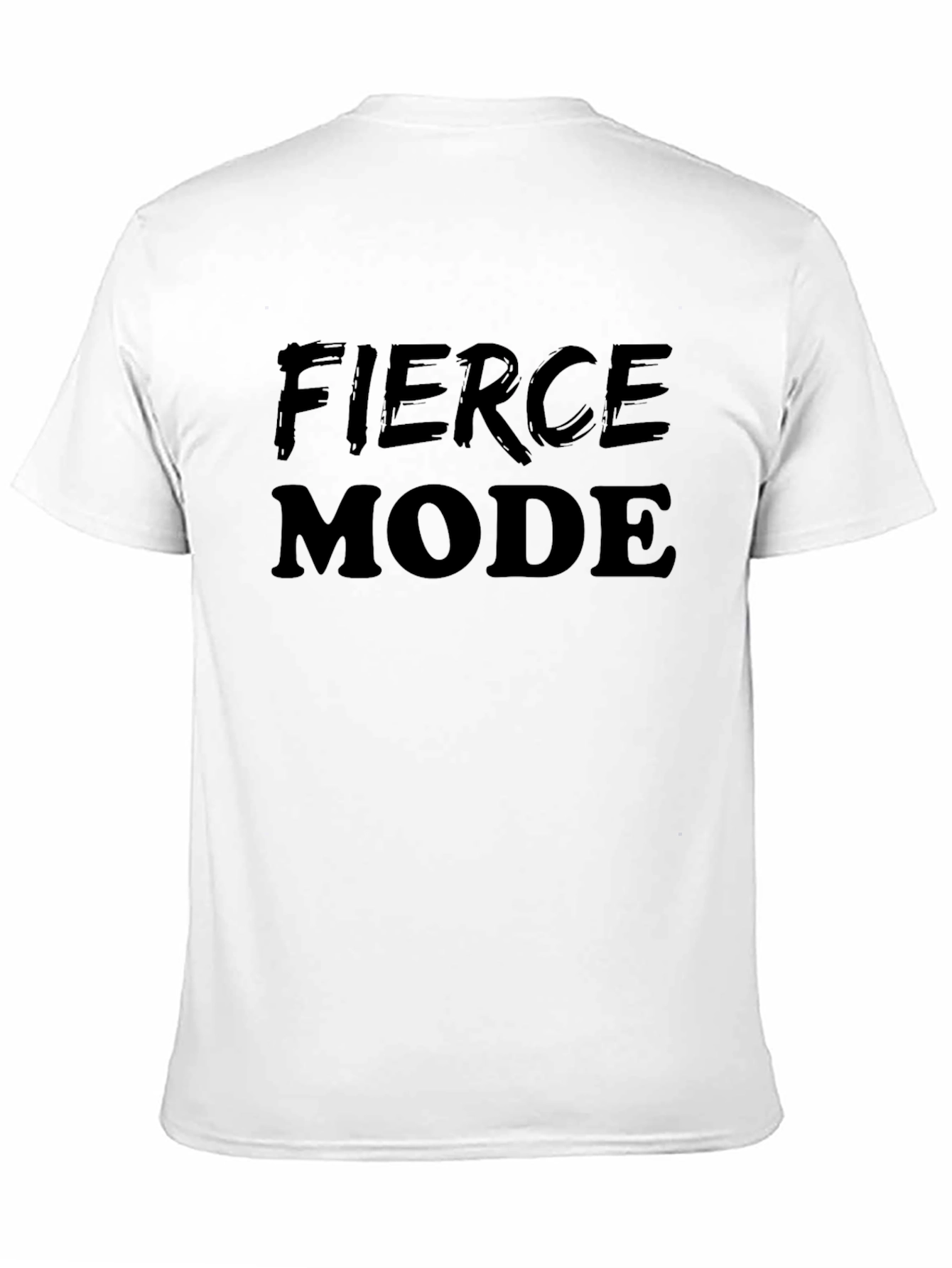 Fierce Mode Black Graphic Tee - Bold Statement Shirt