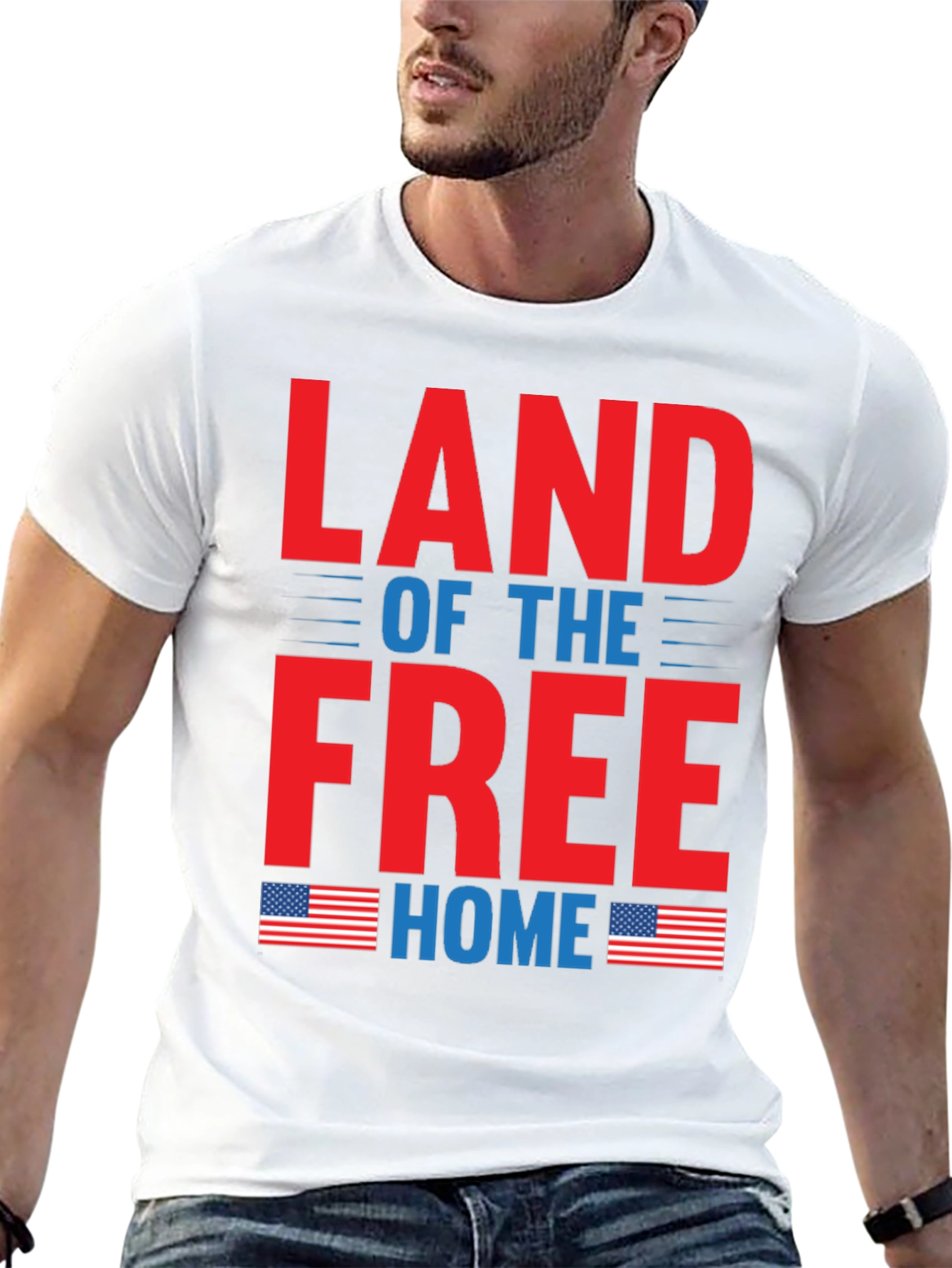 Land of the Free Patriotic T-Shirt