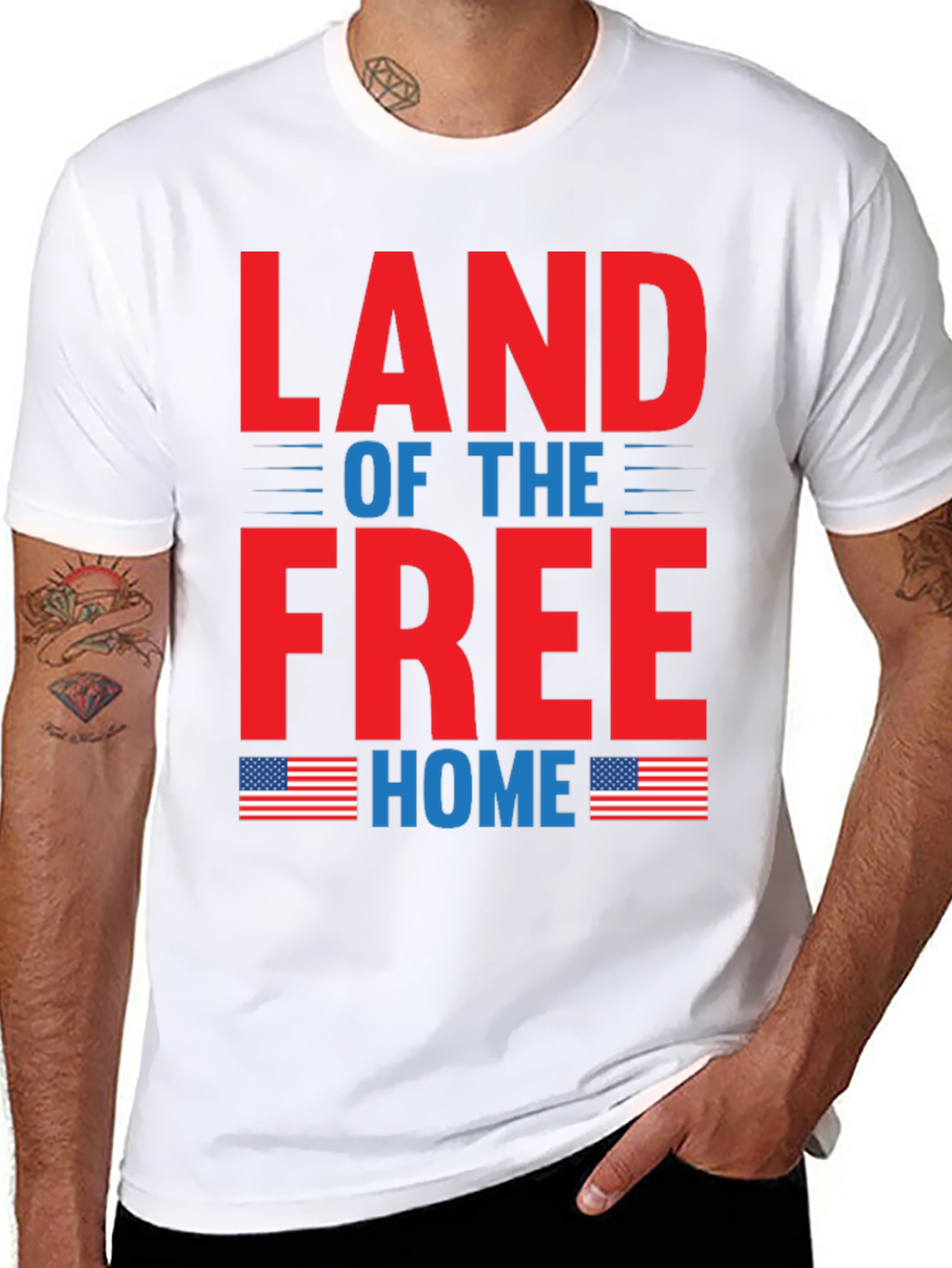Land of the Free Patriotic T-Shirt