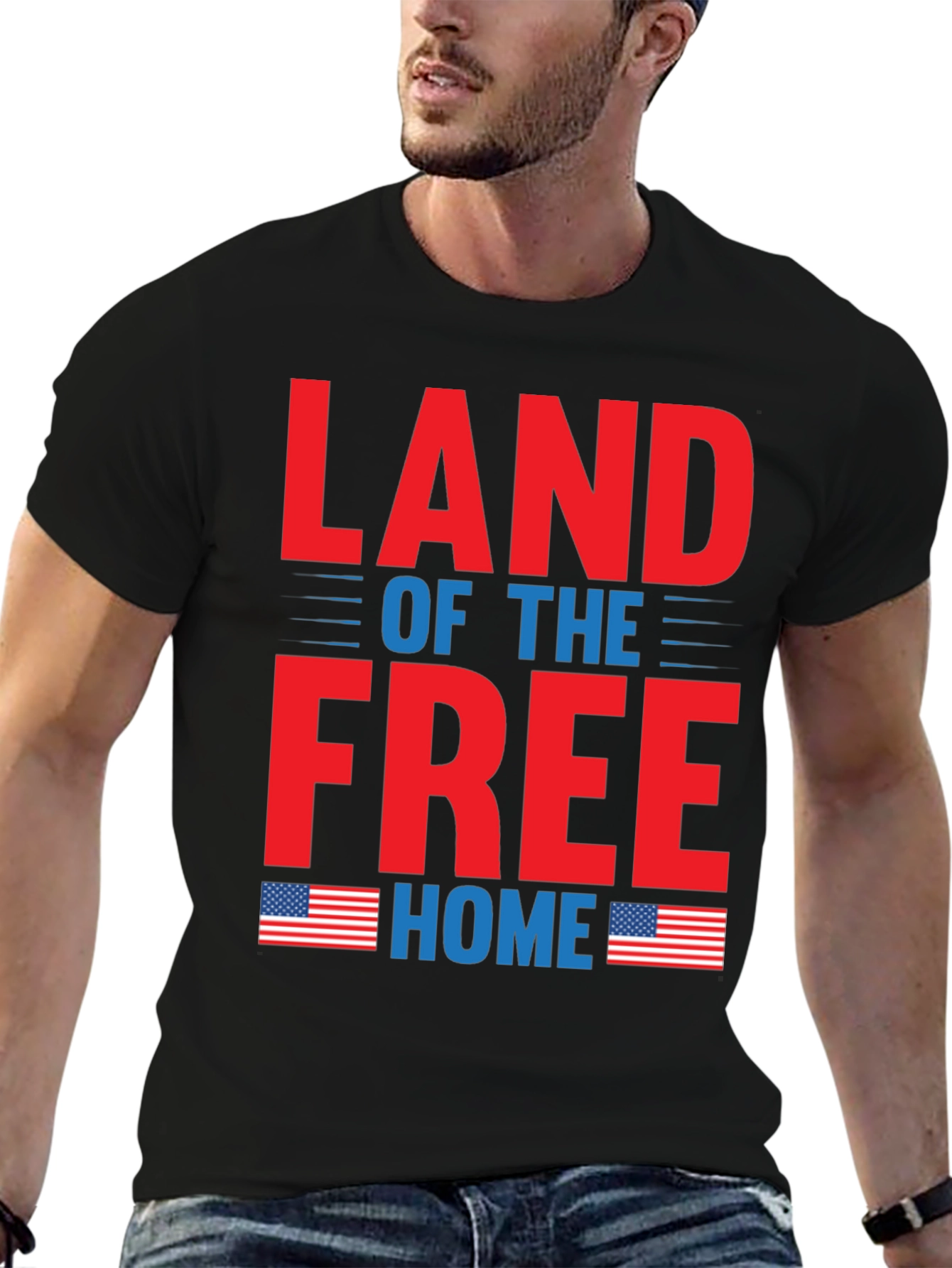 Land of the Free Patriotic T-Shirt