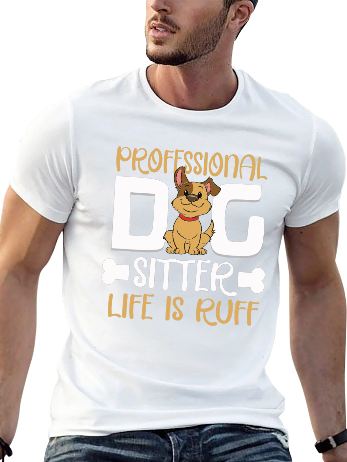 Professional Dog Sitter T-Shirt - Life is Ruff