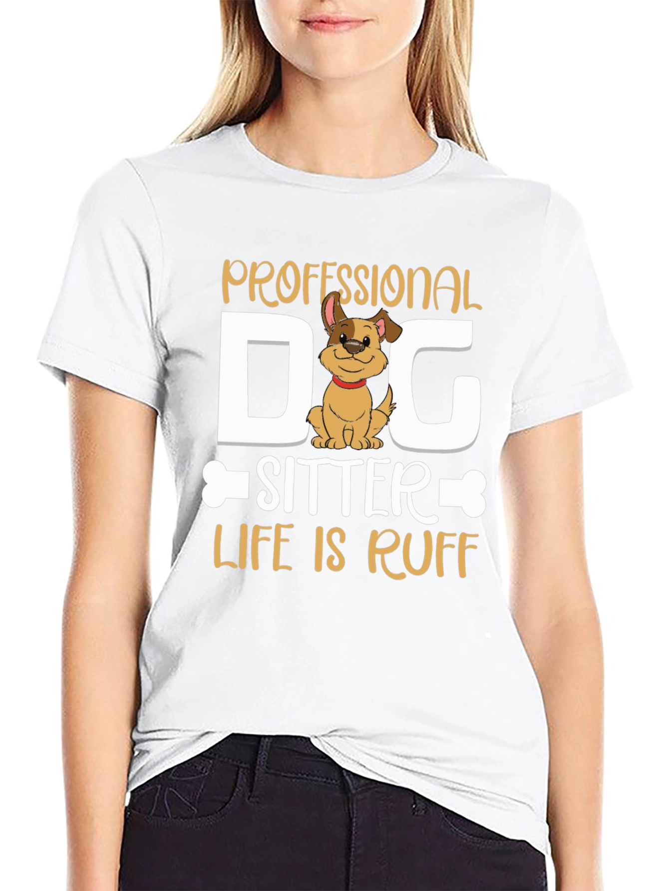 Professional Dog Sitter T-Shirt - Life is Ruff