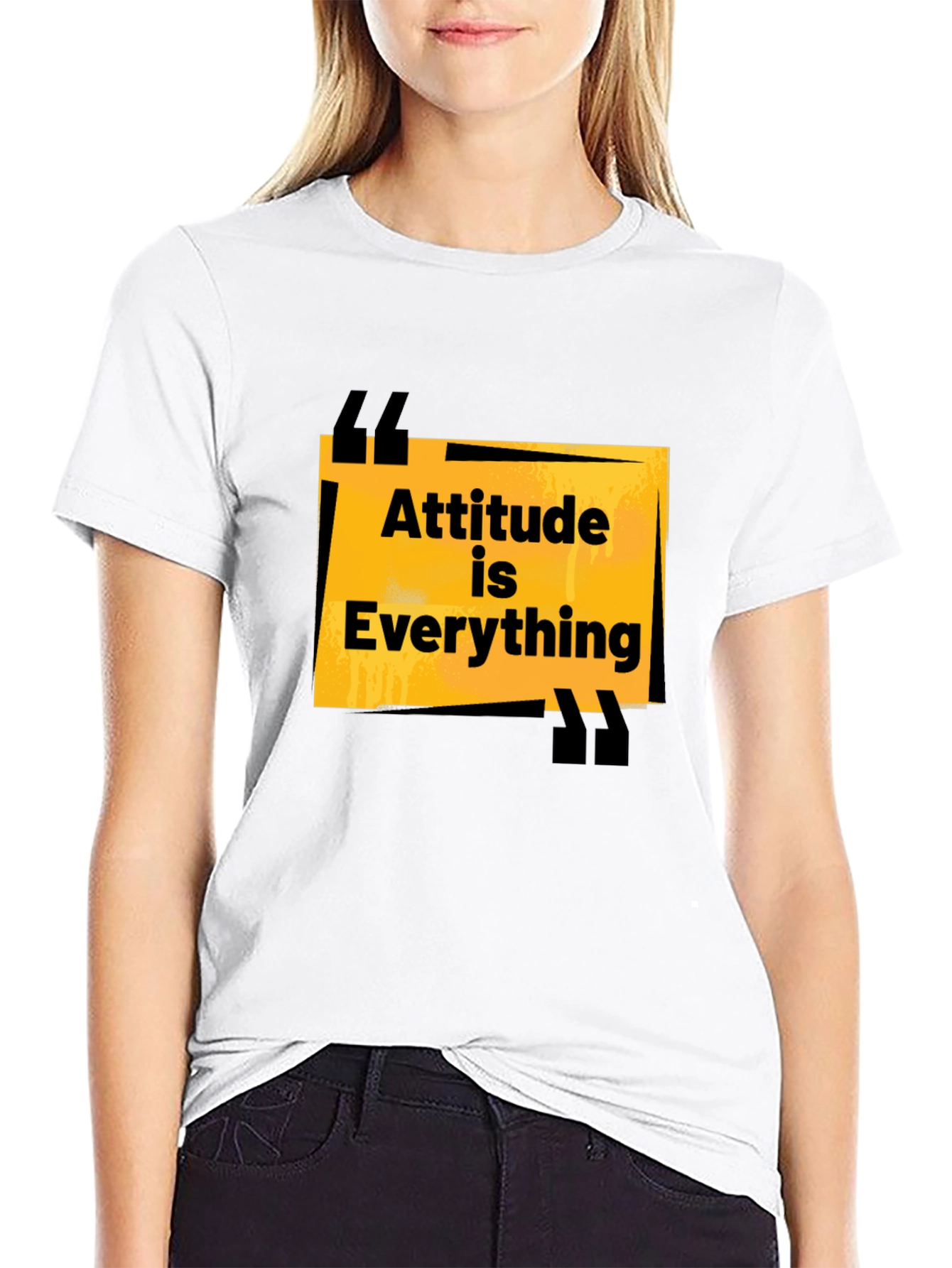Attitude is Everything Black Graphic Tee
