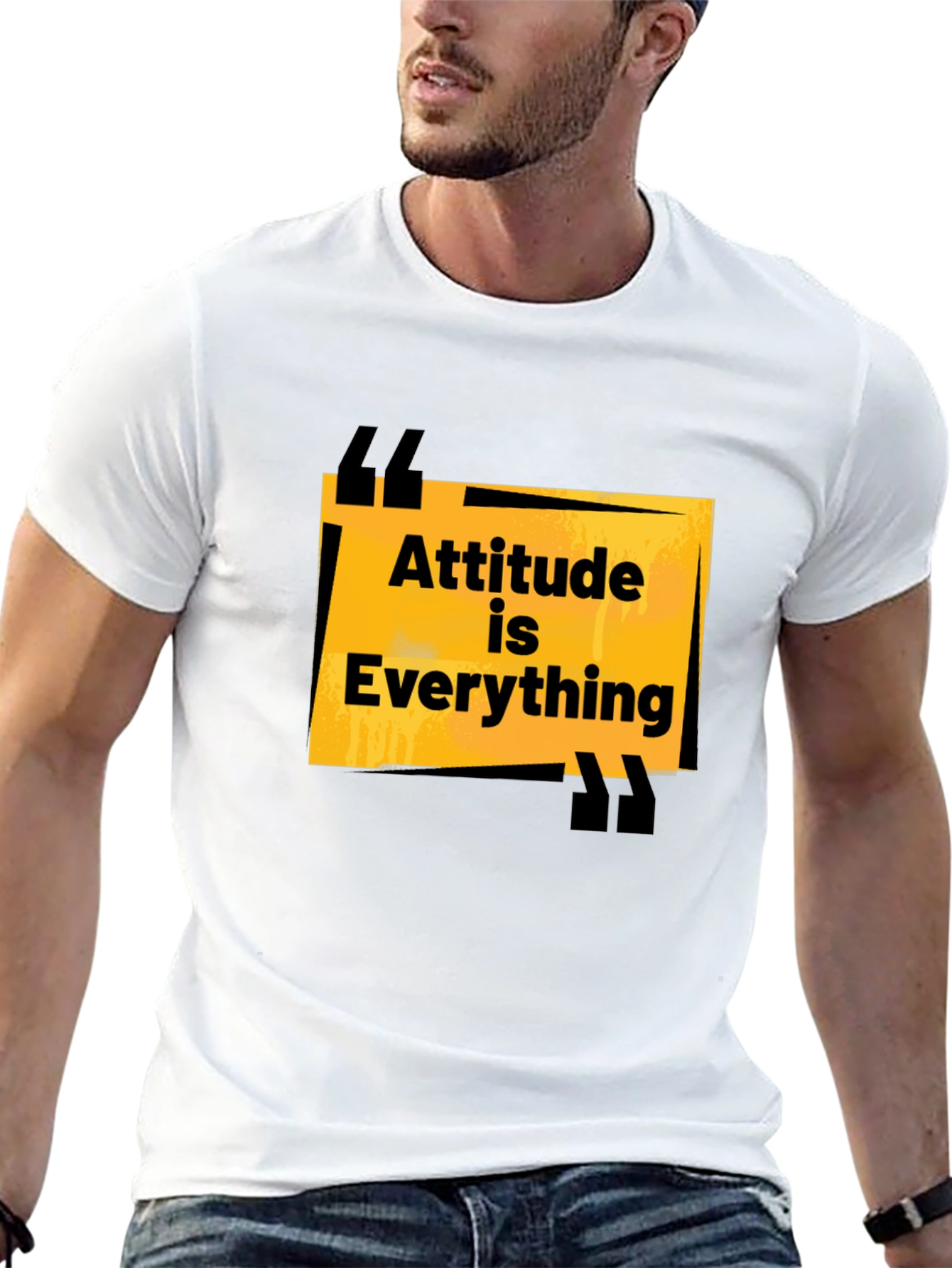 Attitude is Everything Black Graphic Tee
