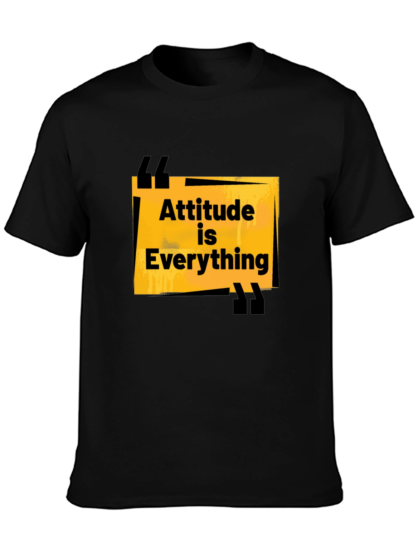 Attitude is Everything Black Graphic Tee