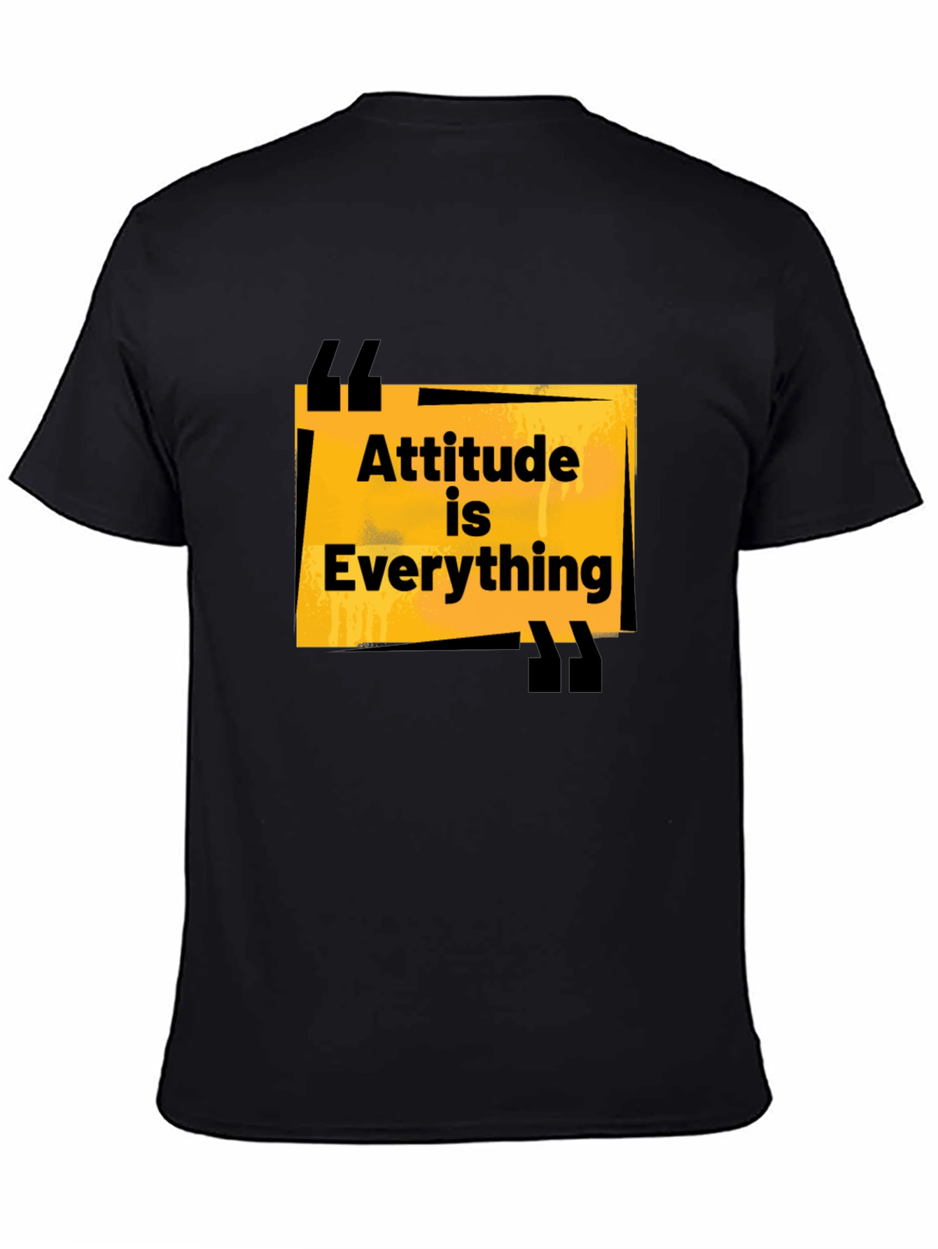 Attitude is Everything Black Graphic Tee