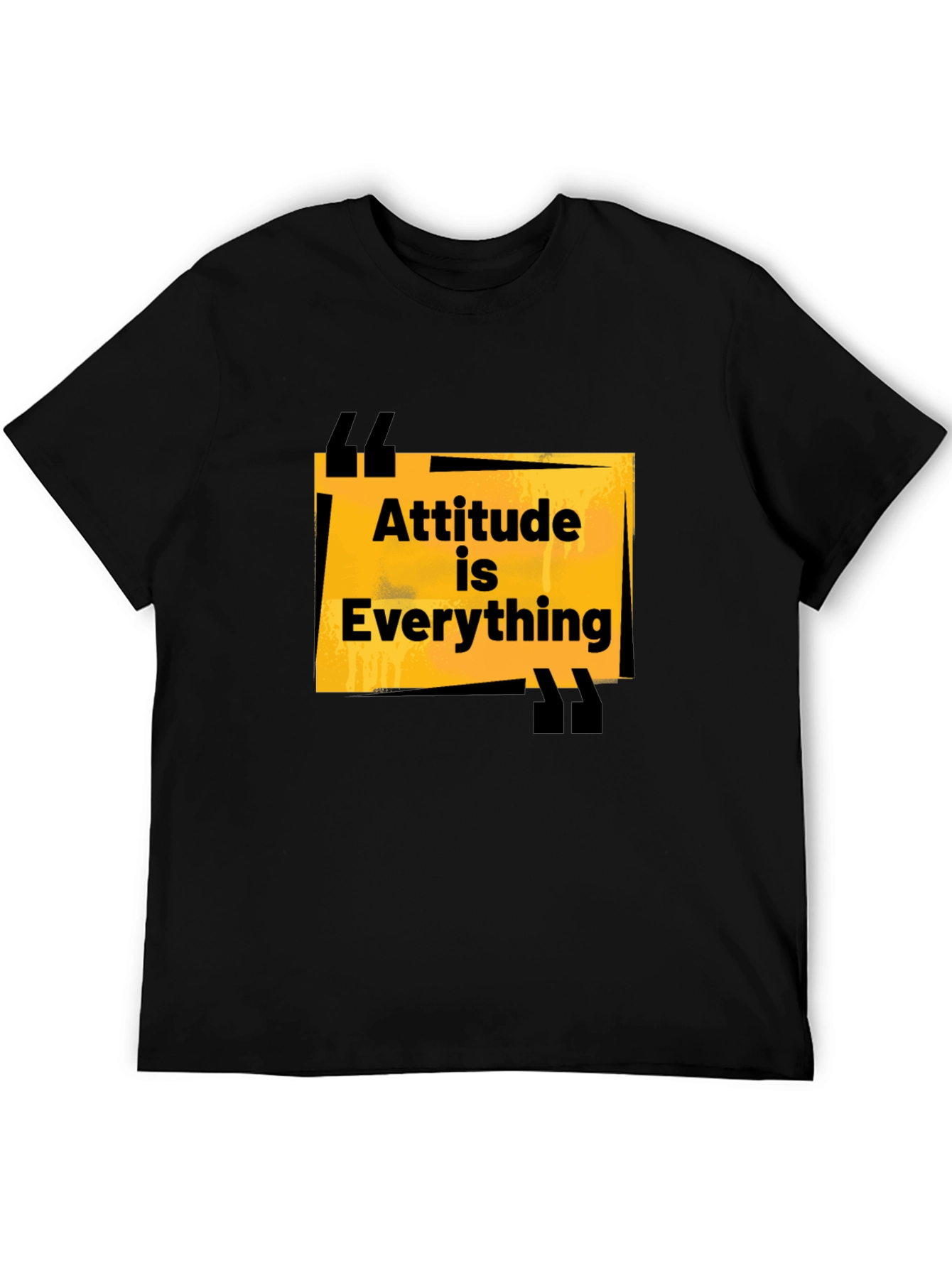 Attitude is Everything Black Graphic Tee