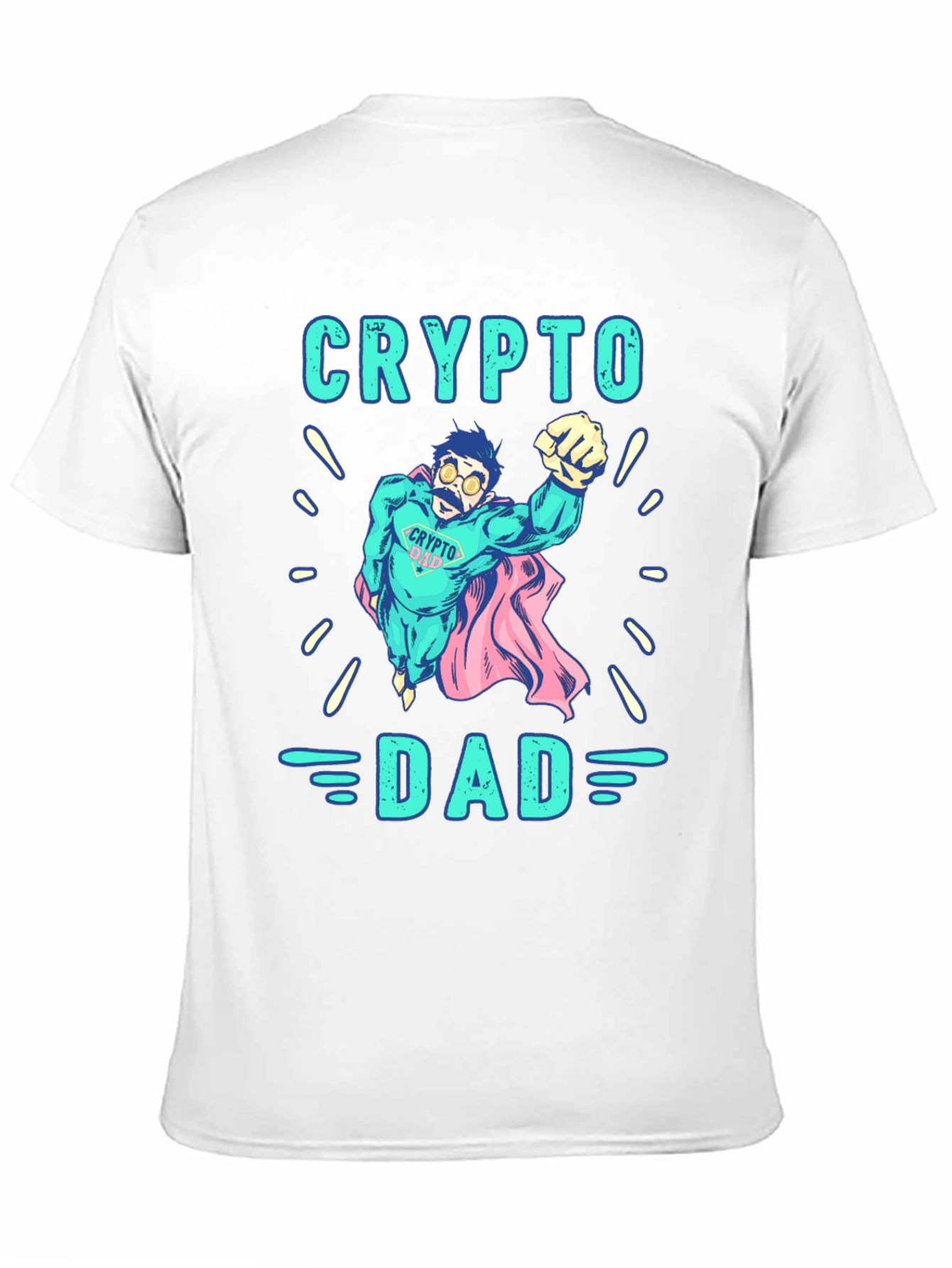 Crypto Dad Black Graphic T-Shirt