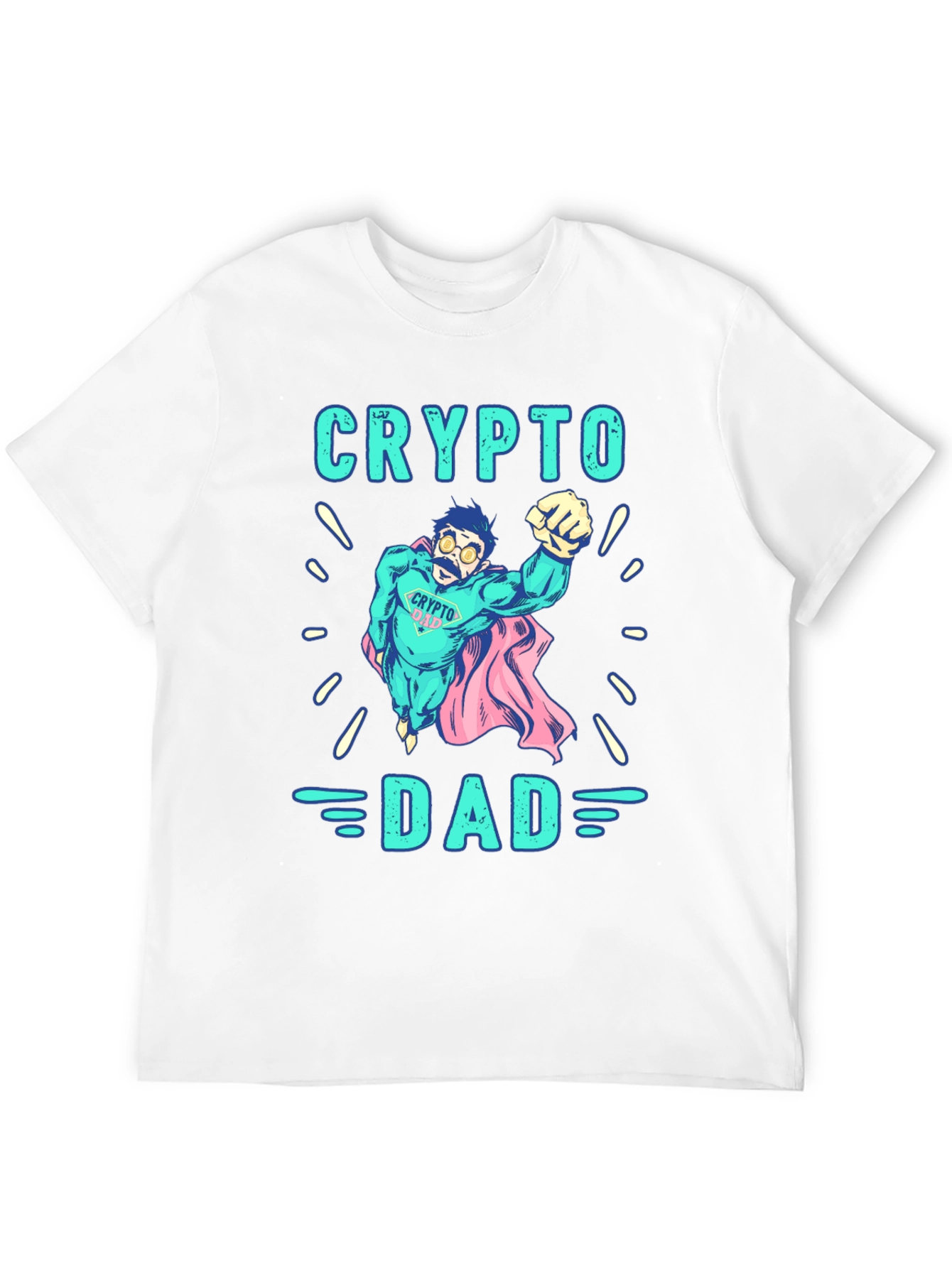 Crypto Dad Black Graphic T-Shirt