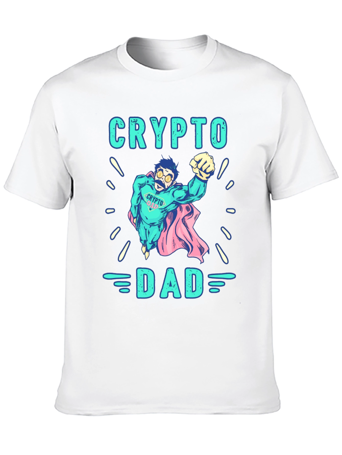 Crypto Dad Black Graphic T-Shirt