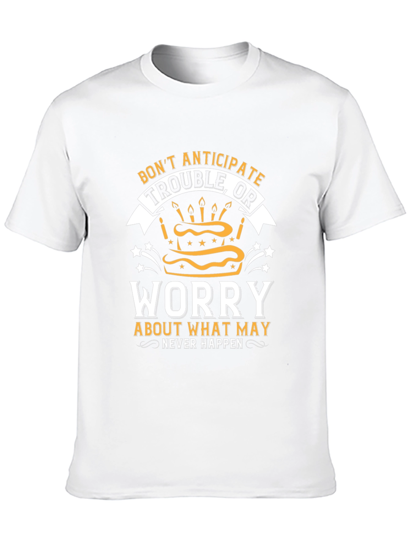 Dont Anticipate Trouble Black Graphic Tee