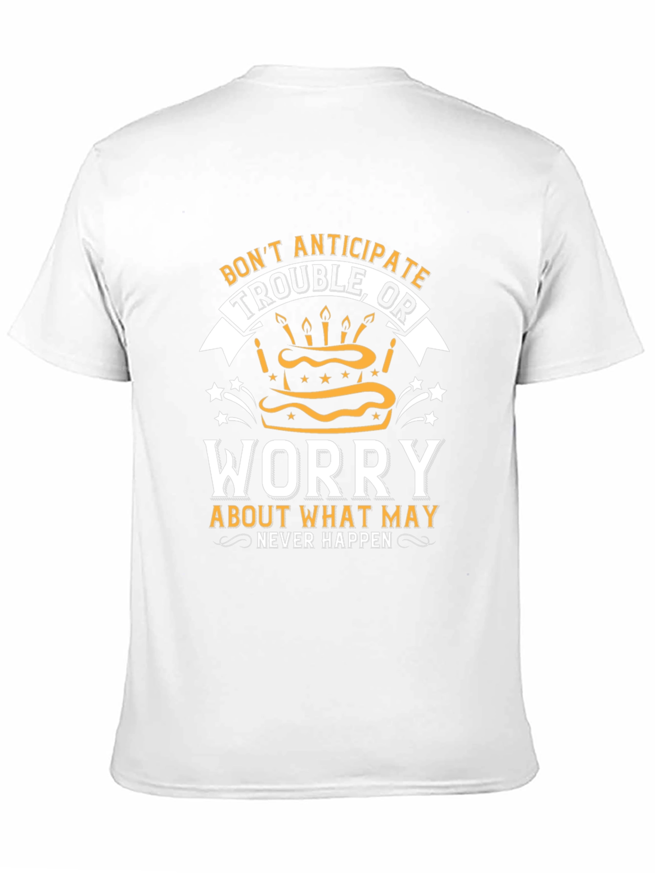 Dont Anticipate Trouble Black Graphic Tee