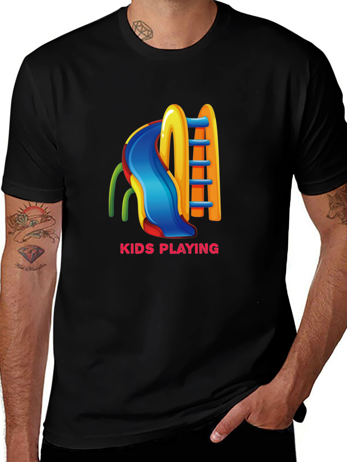 Kids Playing Slide T-Shirt