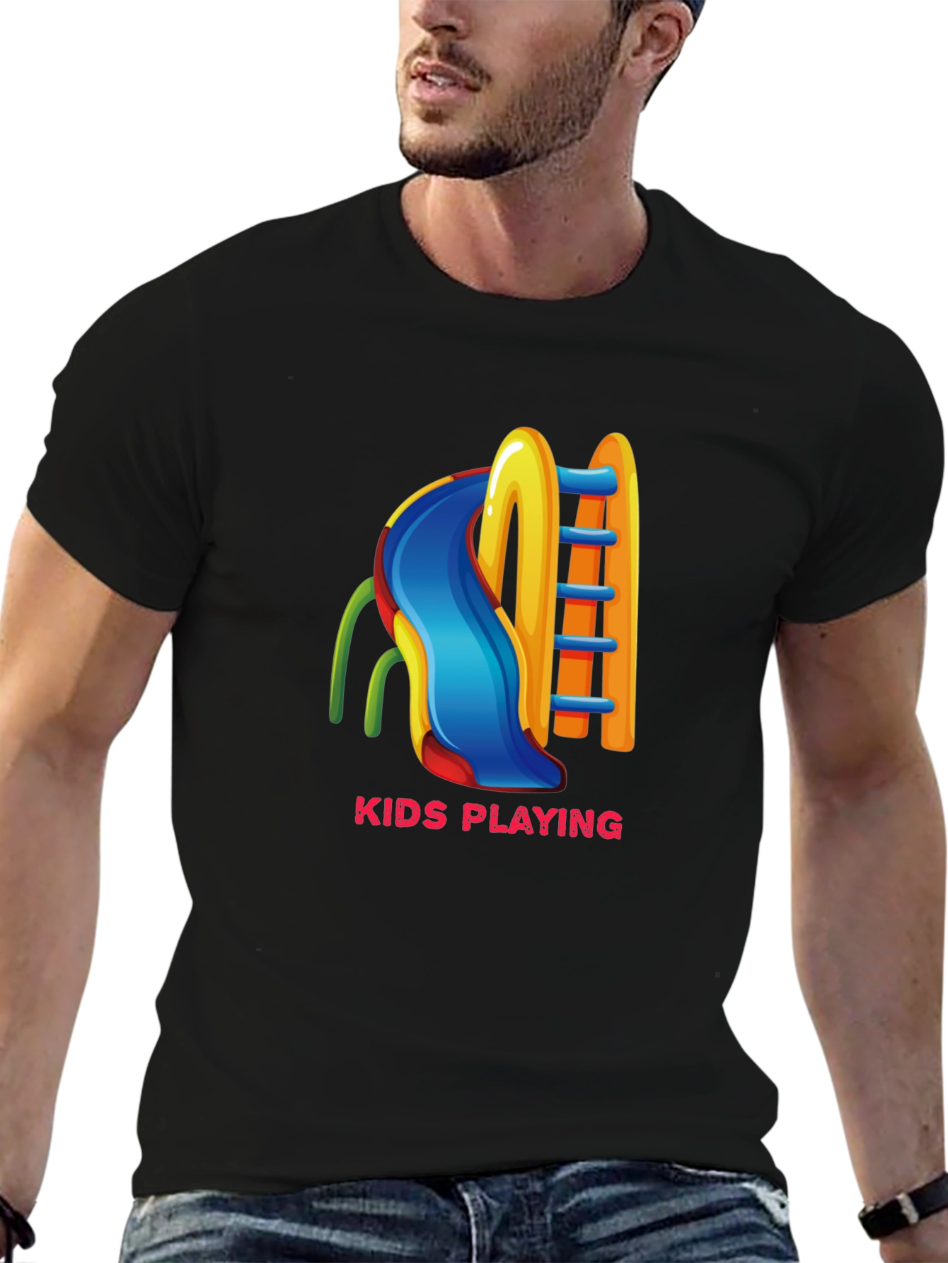 Kids Playing Slide T-Shirt