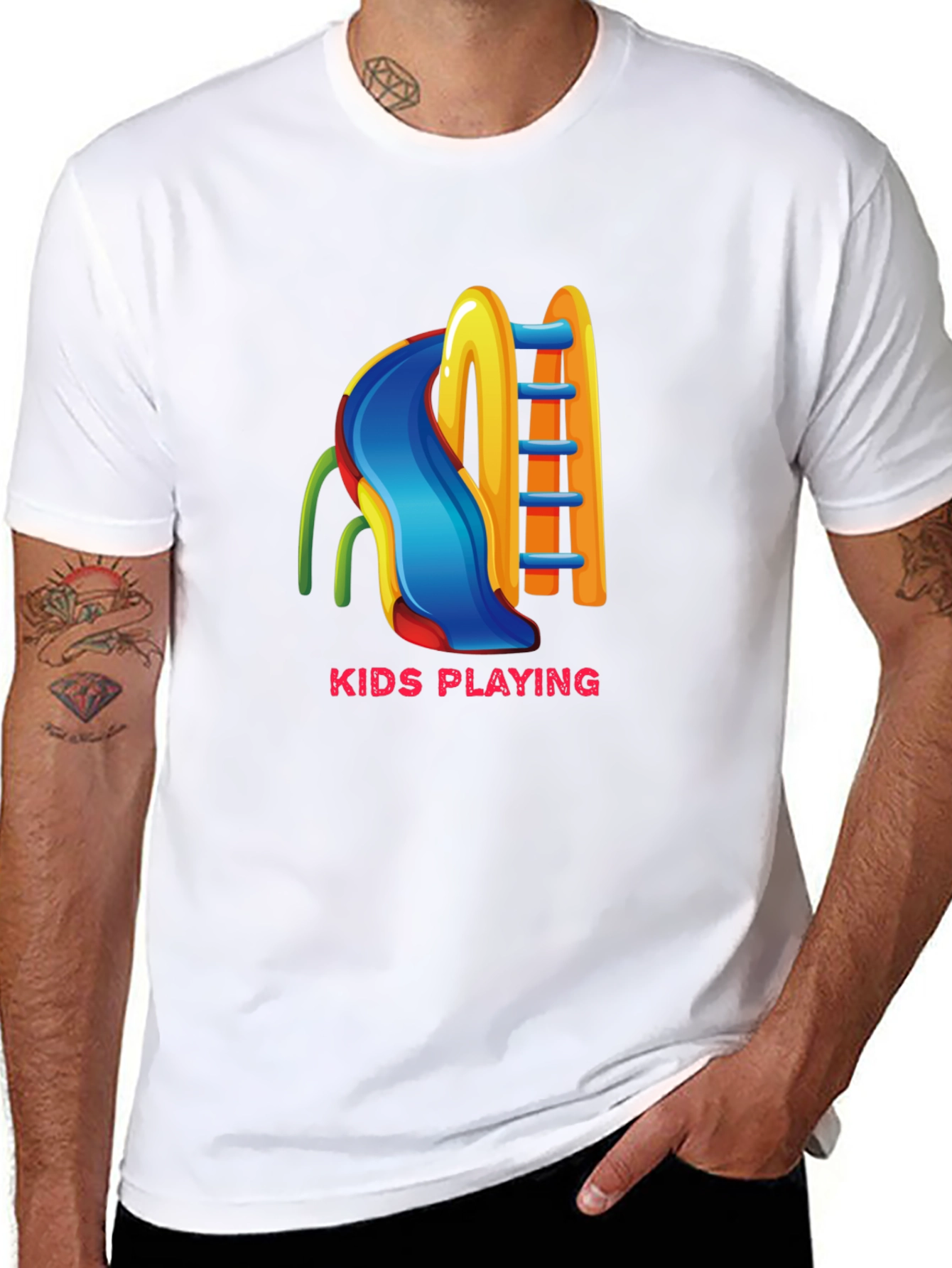 Kids Playing Slide T-Shirt