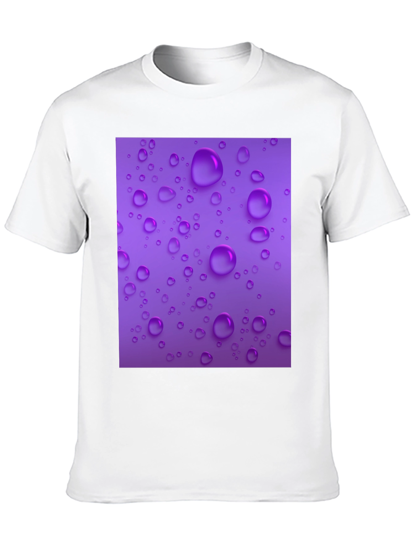 Purple Raindrop T-Shirt - Stylish and Unique!