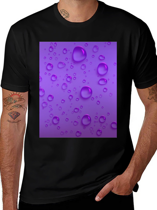 Purple Raindrop T-Shirt - Stylish and Unique!