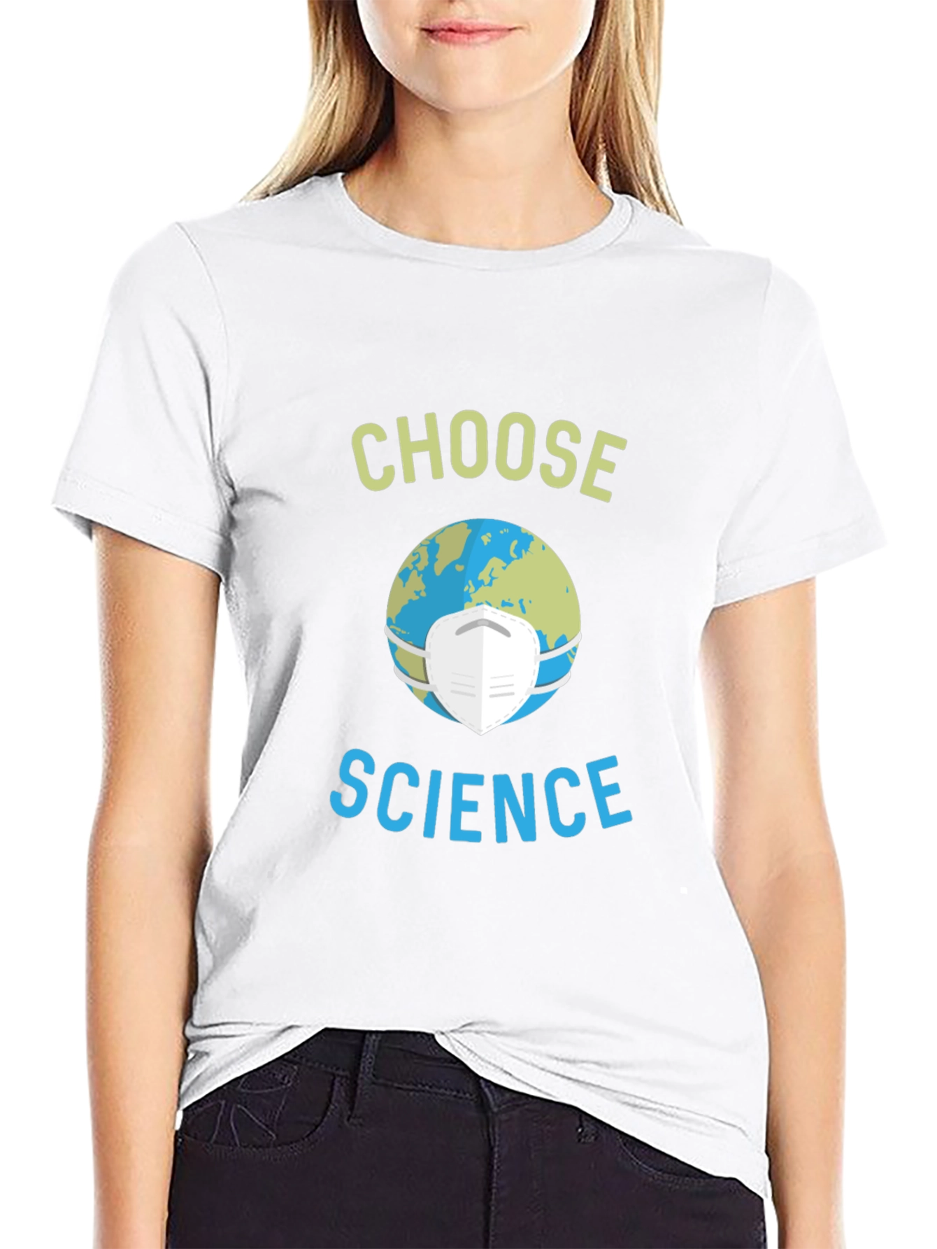 Choose Science T-Shirt - Earth with Mask