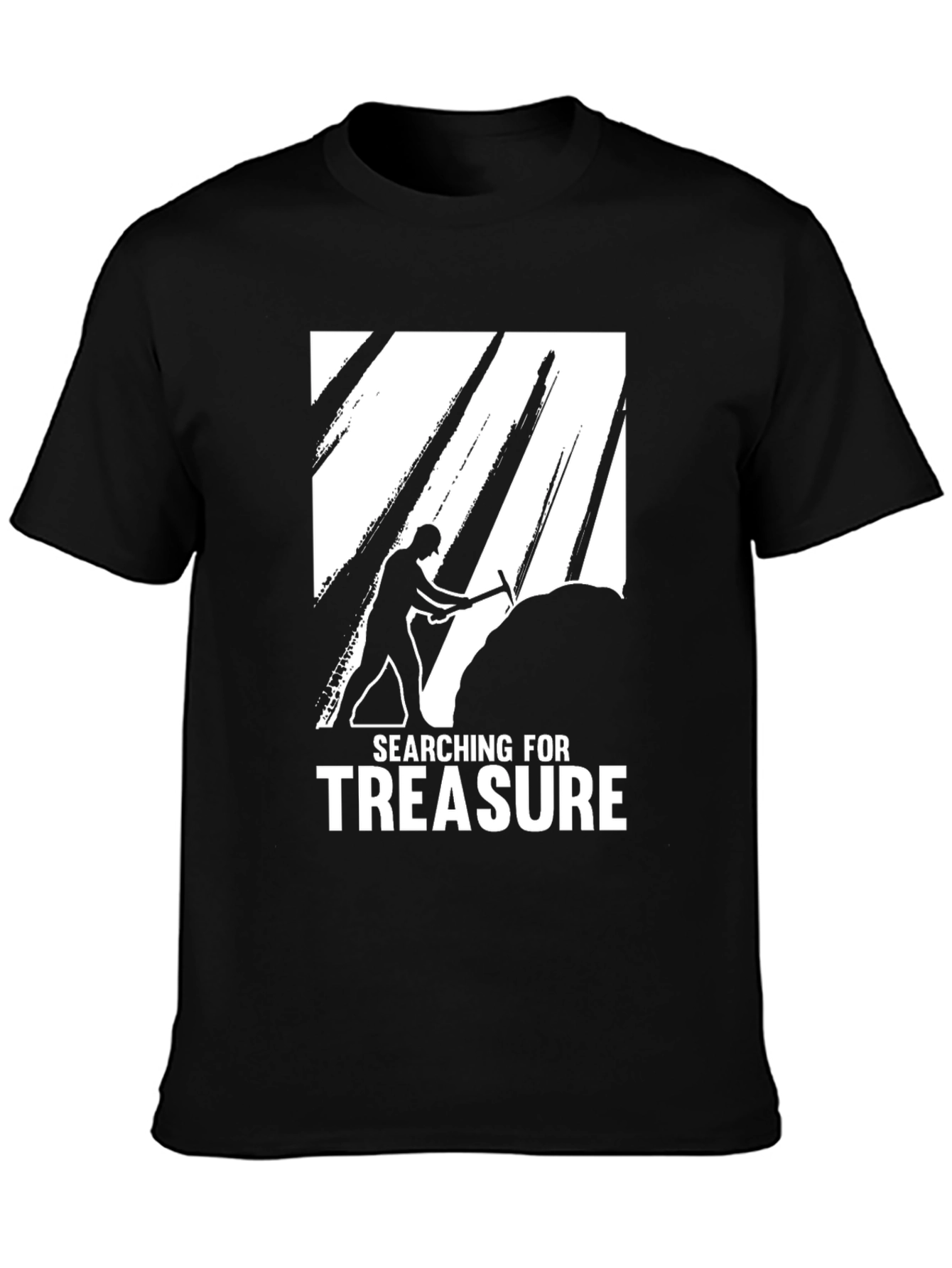 Searching for Treasure Graphic Tee - Black