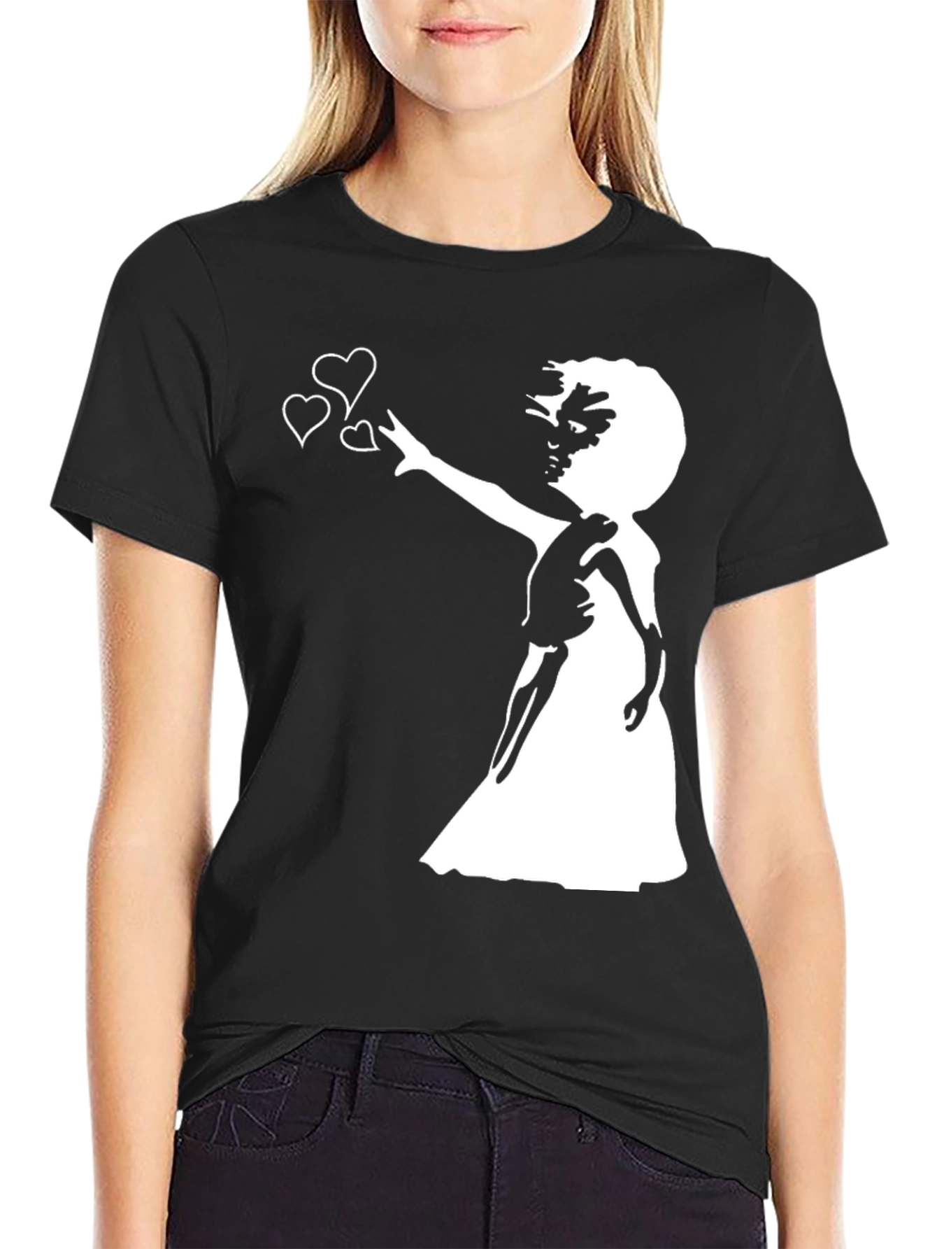 Banksy Balloon Girl Heart T-Shirt
