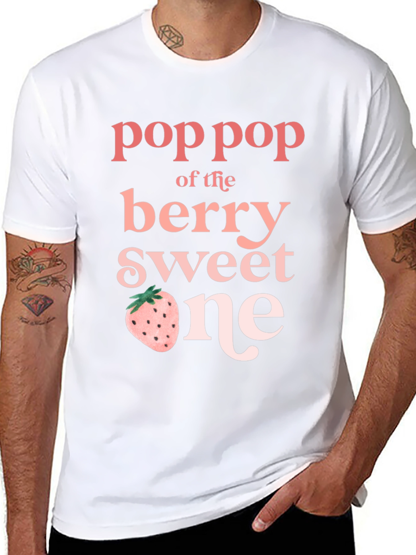 Pop Pop of the Berry Sweet One T-Shirt