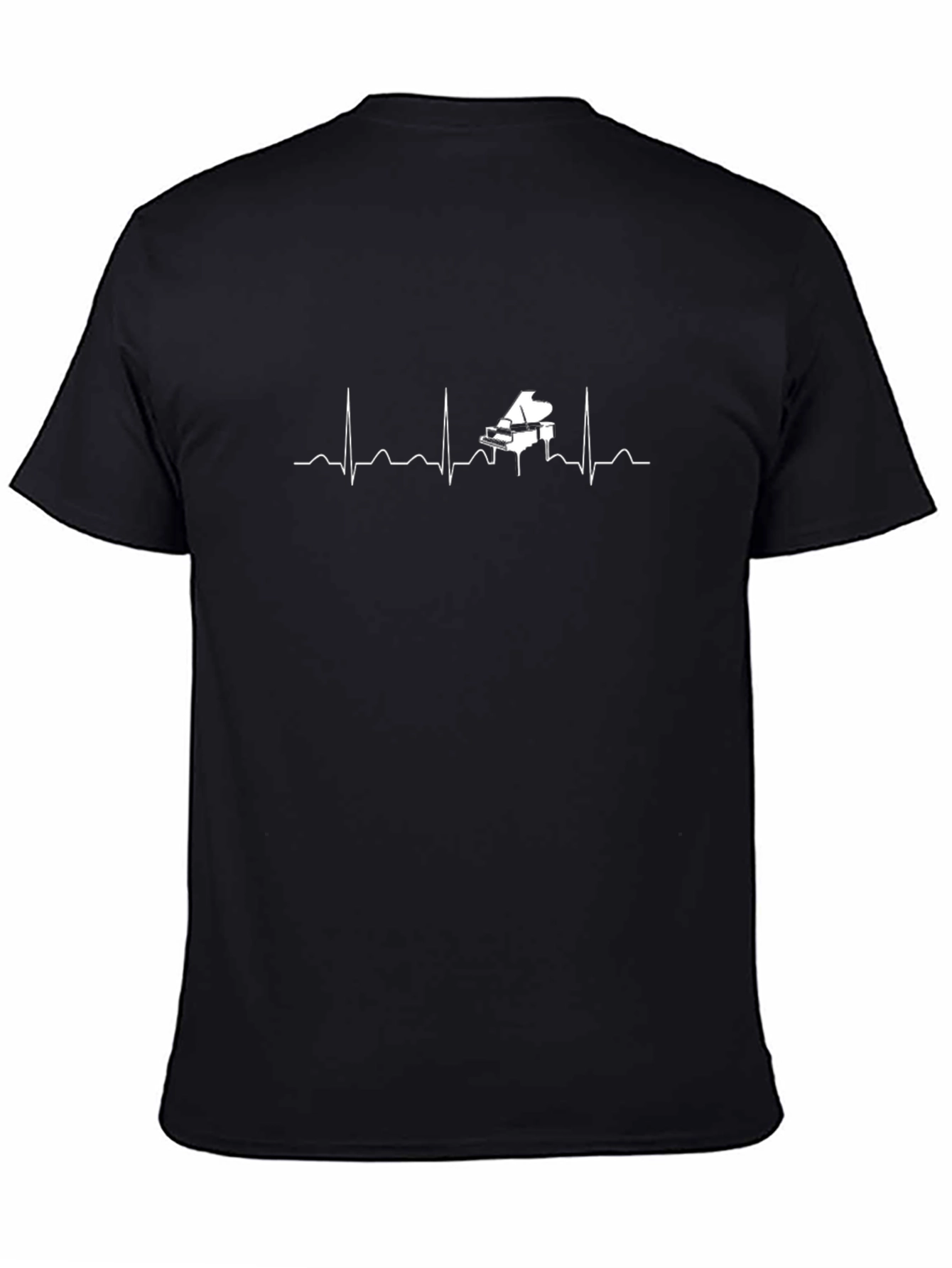 Piano Heartbeat T-Shirt - Music Lover Tee