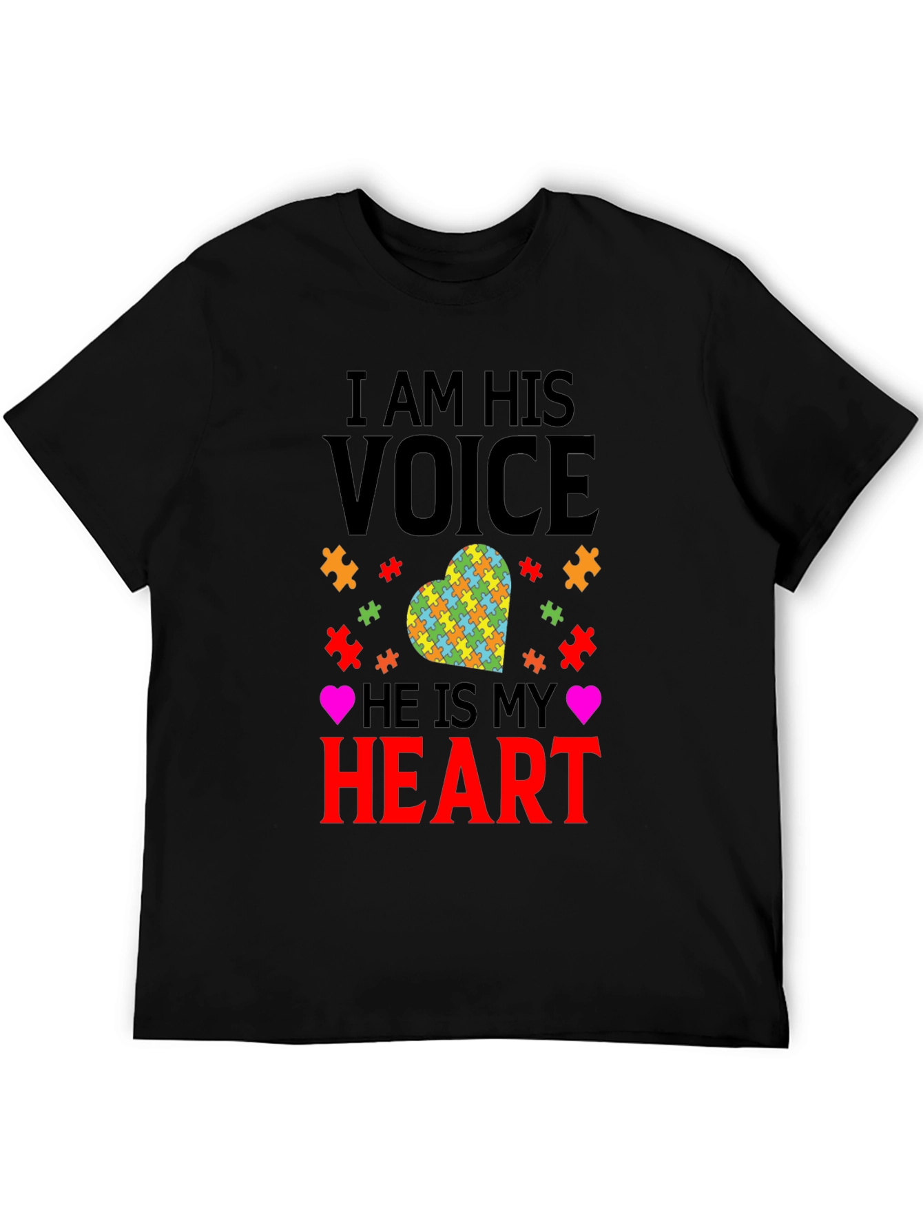 Autism Awareness T-Shirt - I Am His Voice
