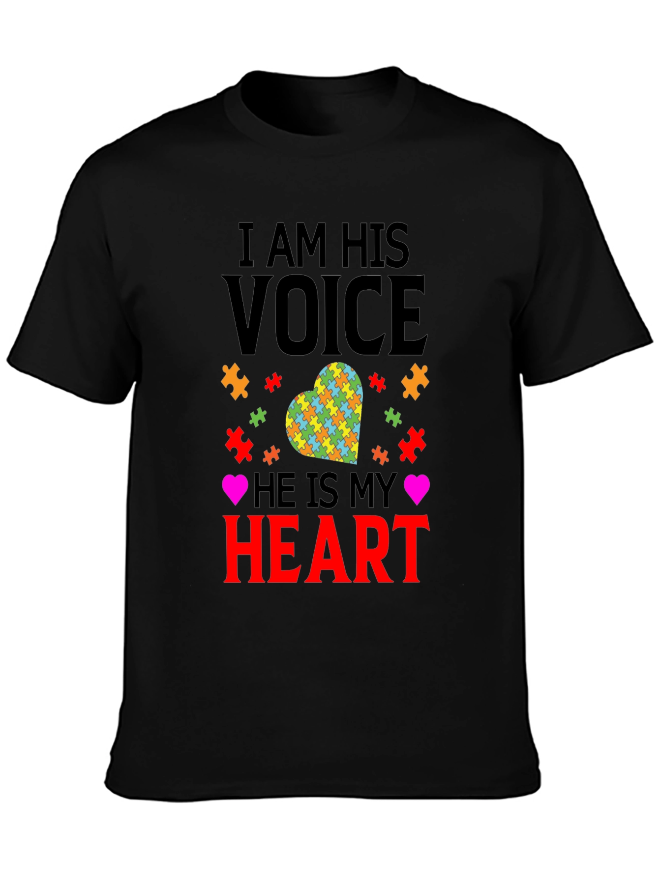 Autism Awareness T-Shirt - I Am His Voice