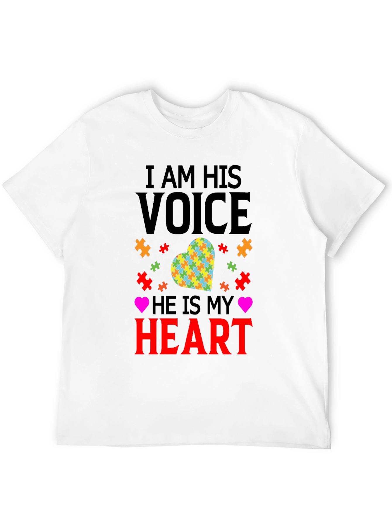 Autism Awareness T-Shirt - I Am His Voice