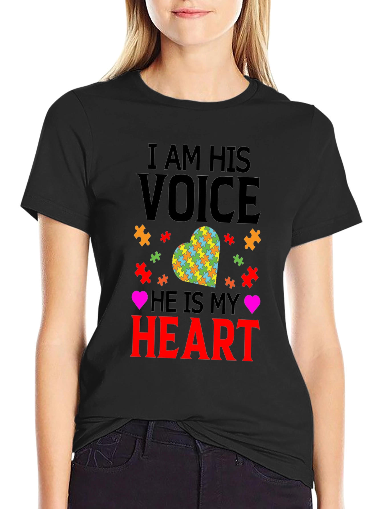 Autism Awareness T-Shirt - I Am His Voice