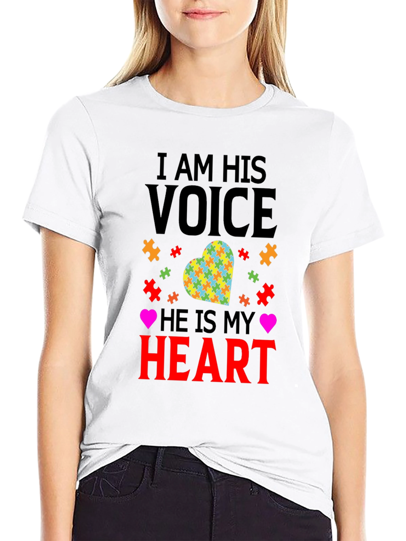 Autism Awareness T-Shirt - I Am His Voice