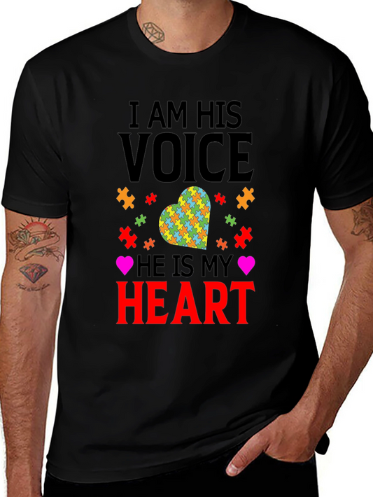 Autism Awareness T-Shirt - I Am His Voice