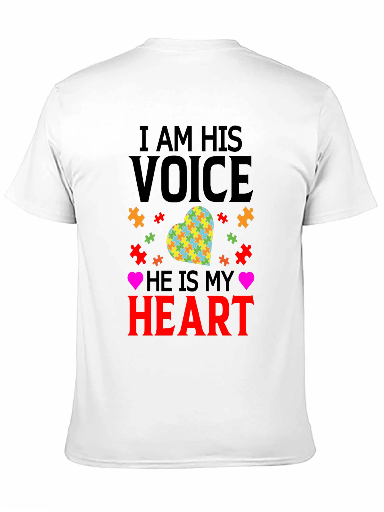 Autism Awareness T-Shirt - I Am His Voice