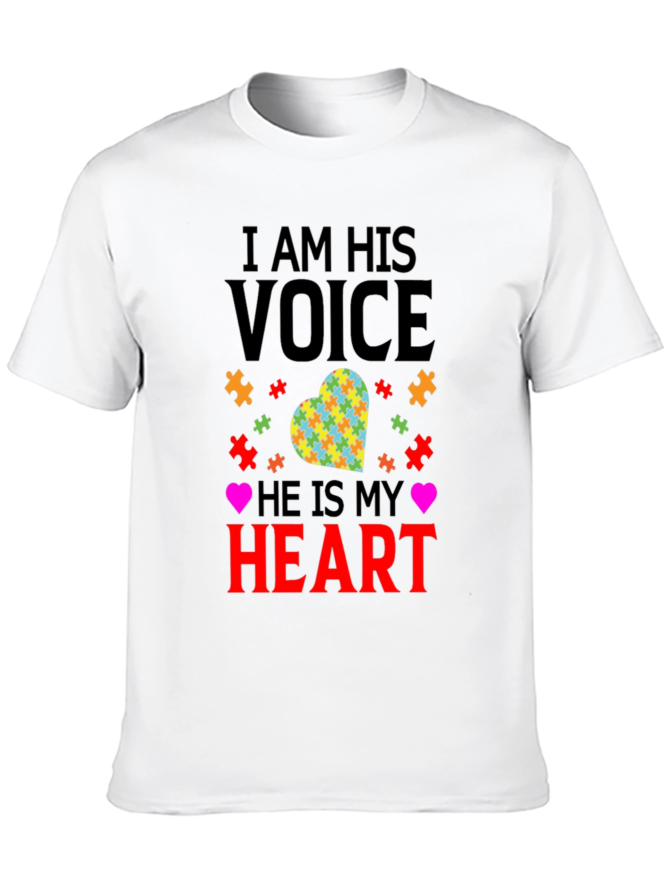 Autism Awareness T-Shirt - I Am His Voice