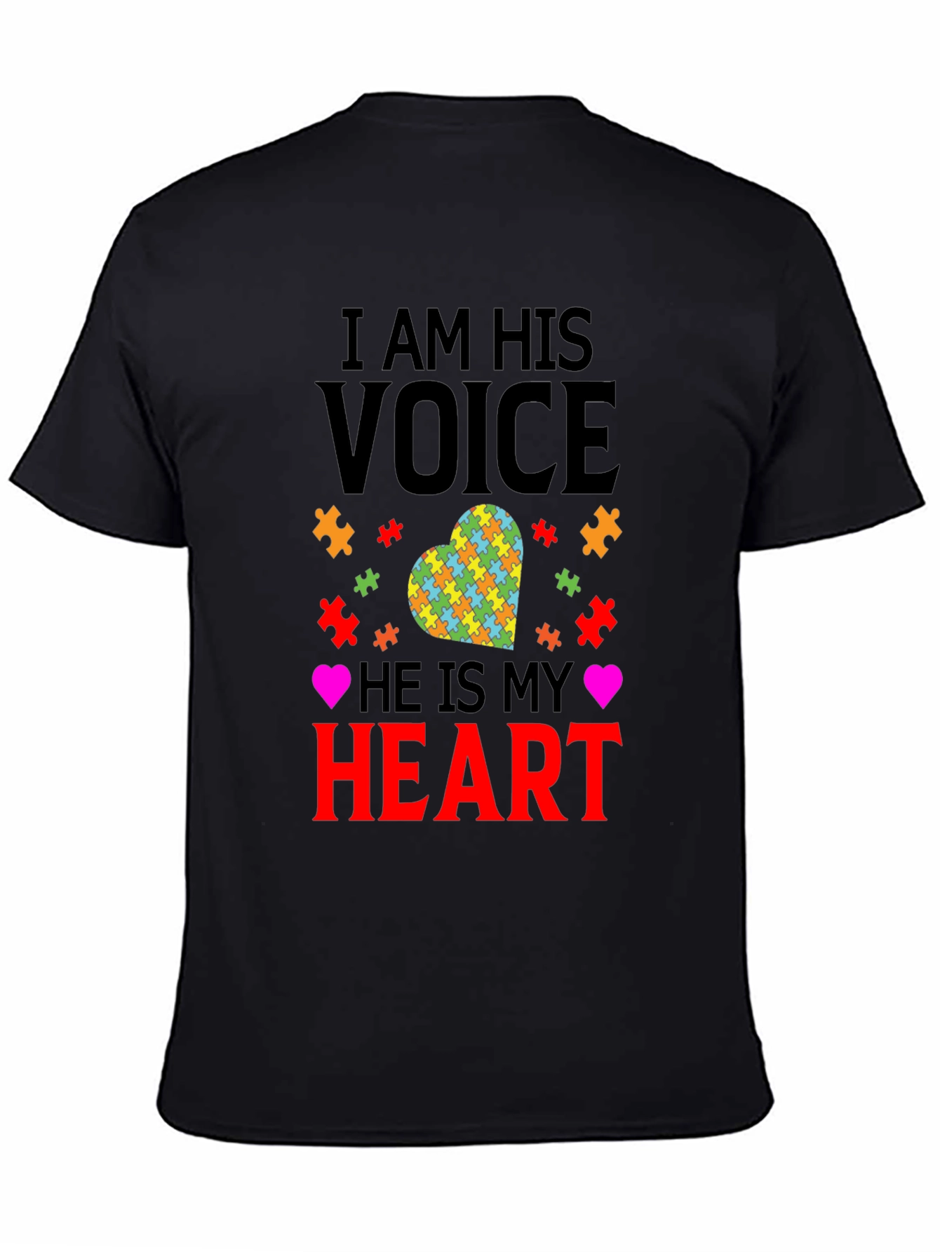 Autism Awareness T-Shirt - I Am His Voice