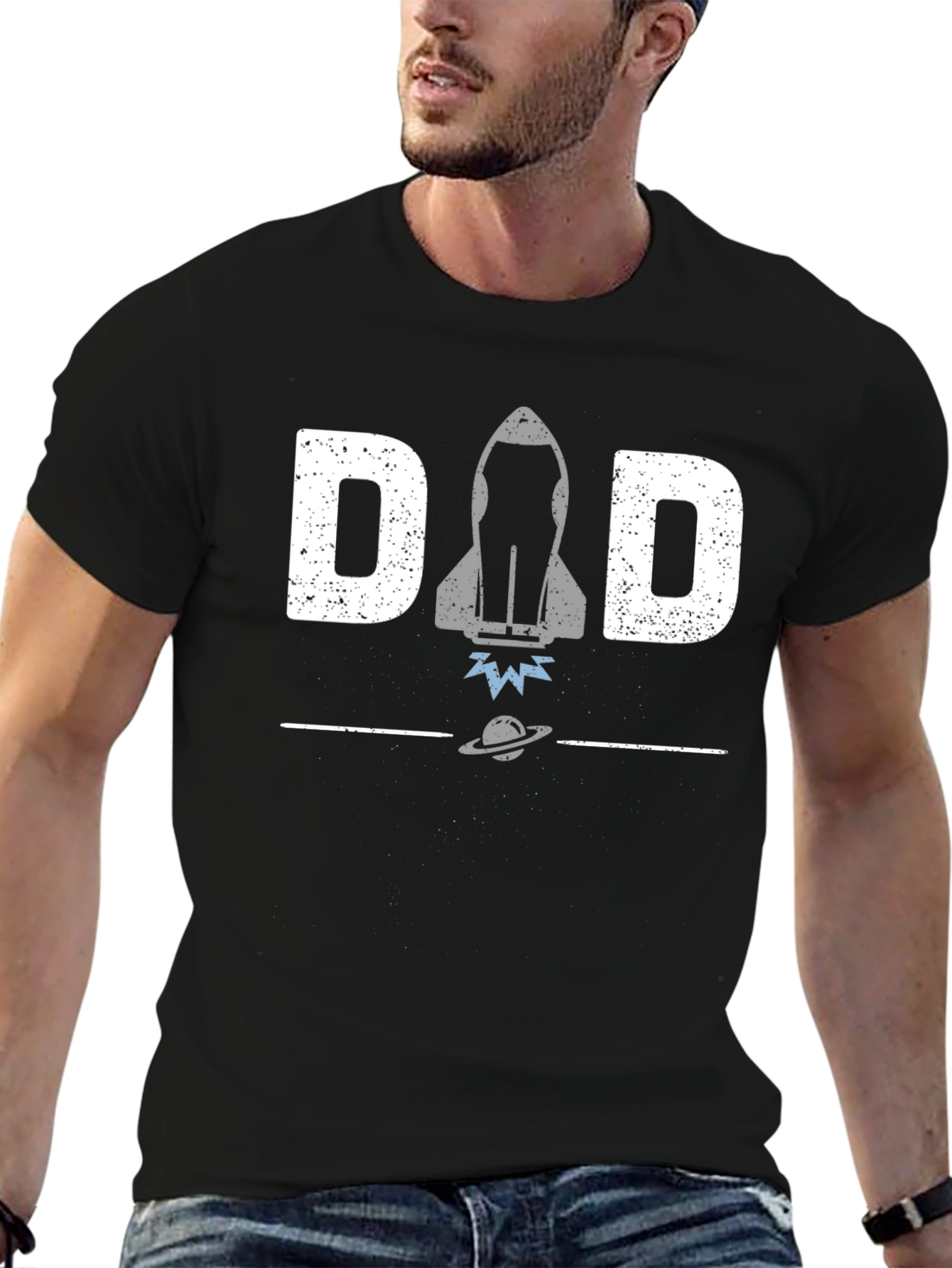 Dad Rocket T-Shirt - Space Fathers Day Tee