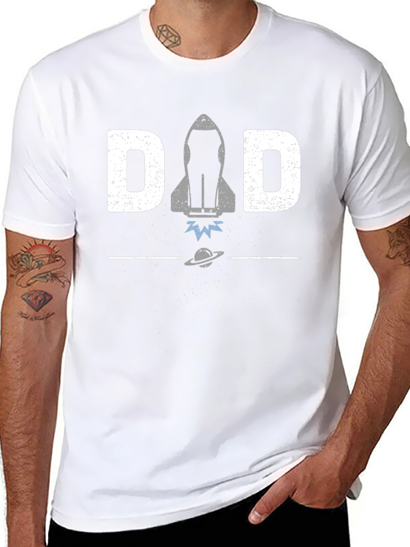 Dad Rocket T-Shirt - Space Fathers Day Tee