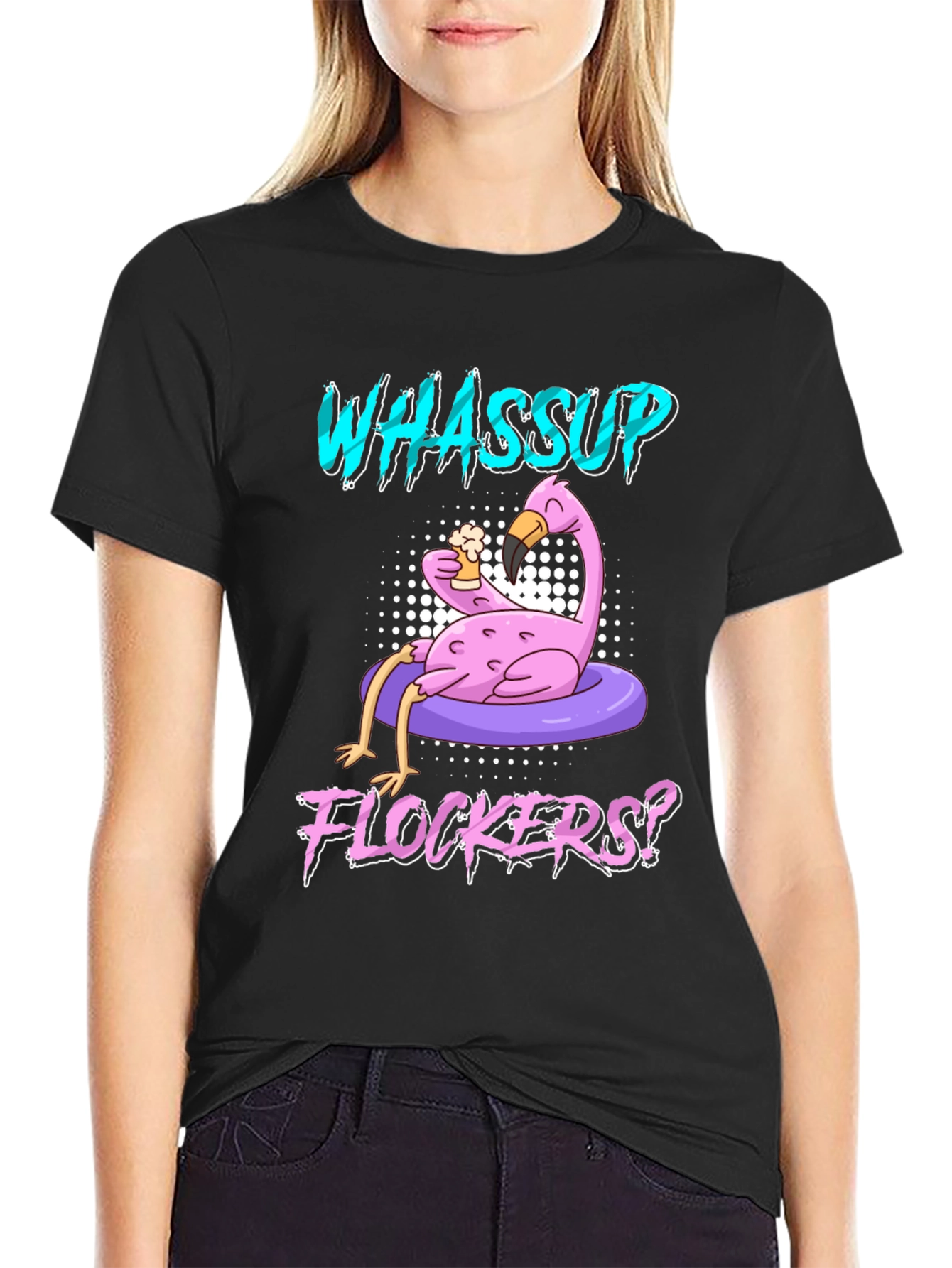 Whassup Flockers? Flamingo T-Shirt
