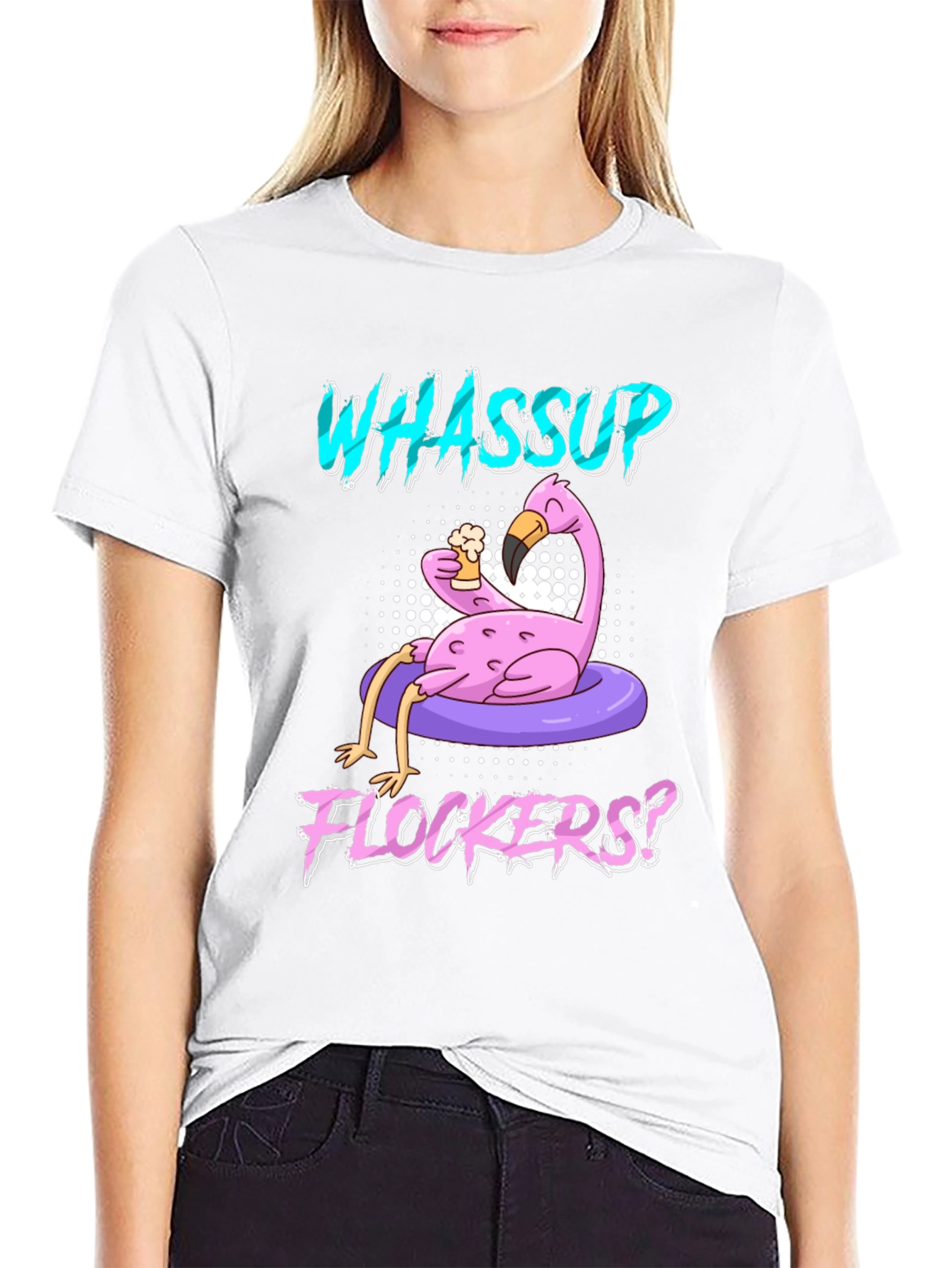 Whassup Flockers? Flamingo T-Shirt