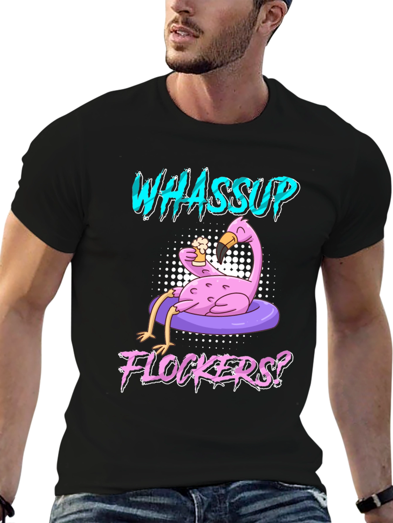Whassup Flockers? Flamingo T-Shirt