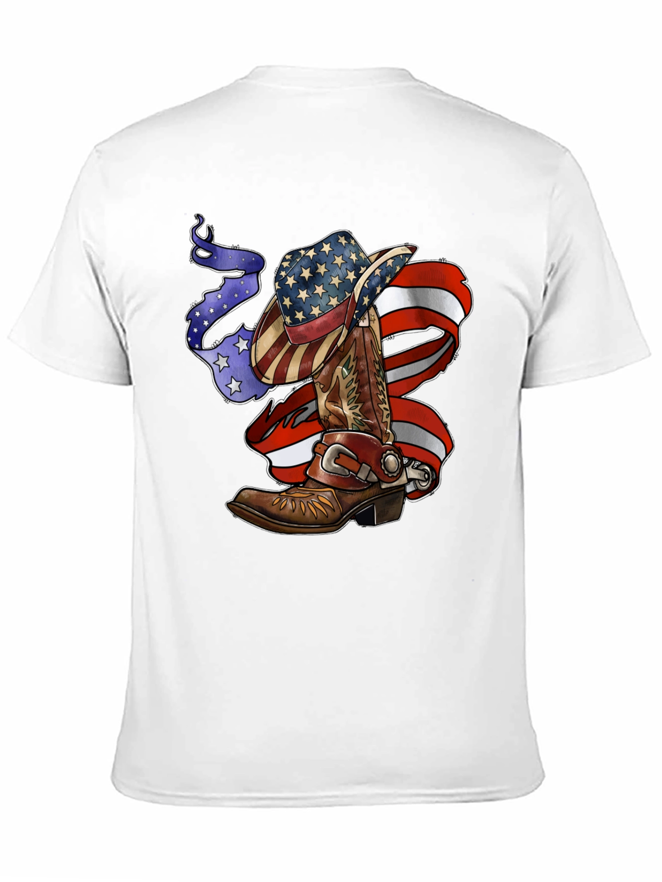 Patriotic Cowboy Boot and Hat Tee
