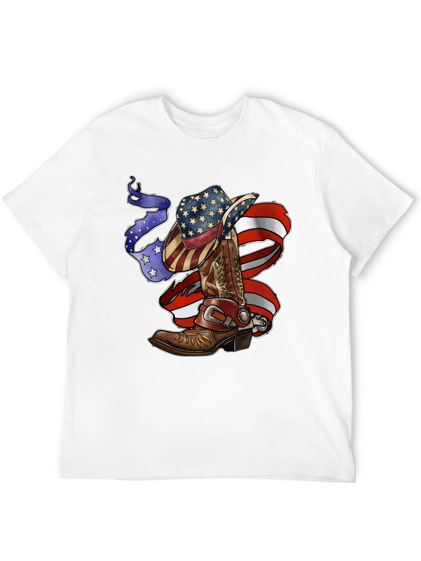 Patriotic Cowboy Boot and Hat Tee