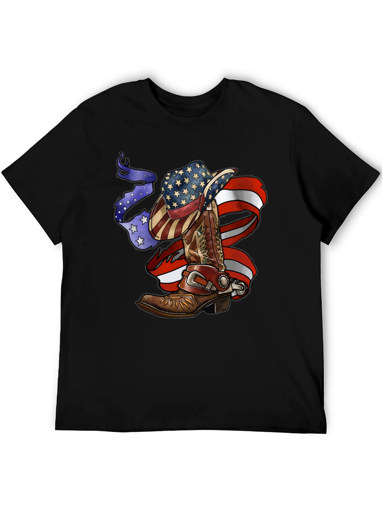 Patriotic Cowboy Boot and Hat Tee