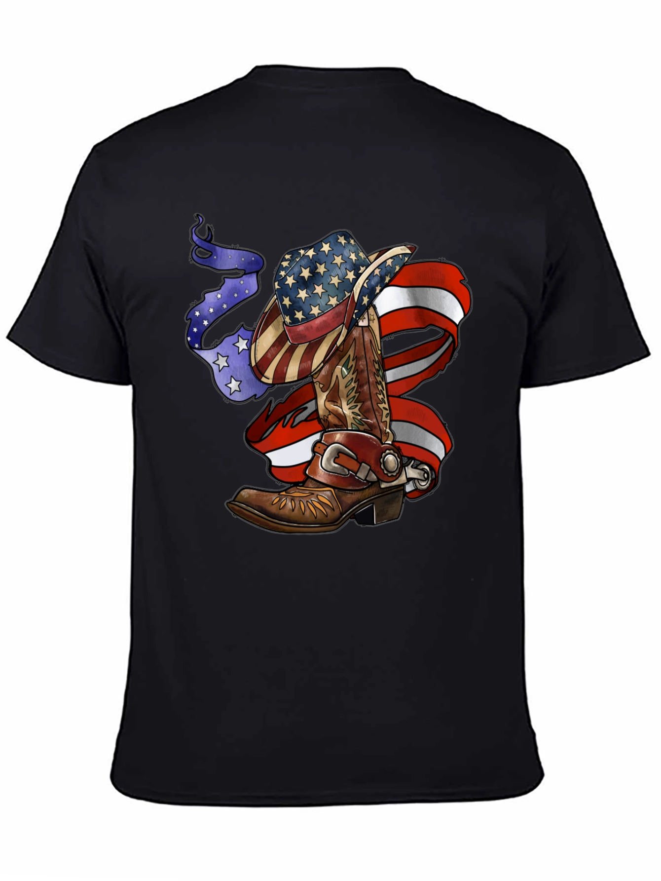 Patriotic Cowboy Boot and Hat Tee