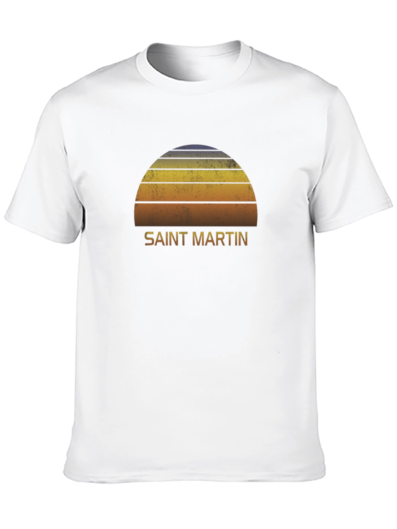 Saint Martin Retro Sunset T-Shirt