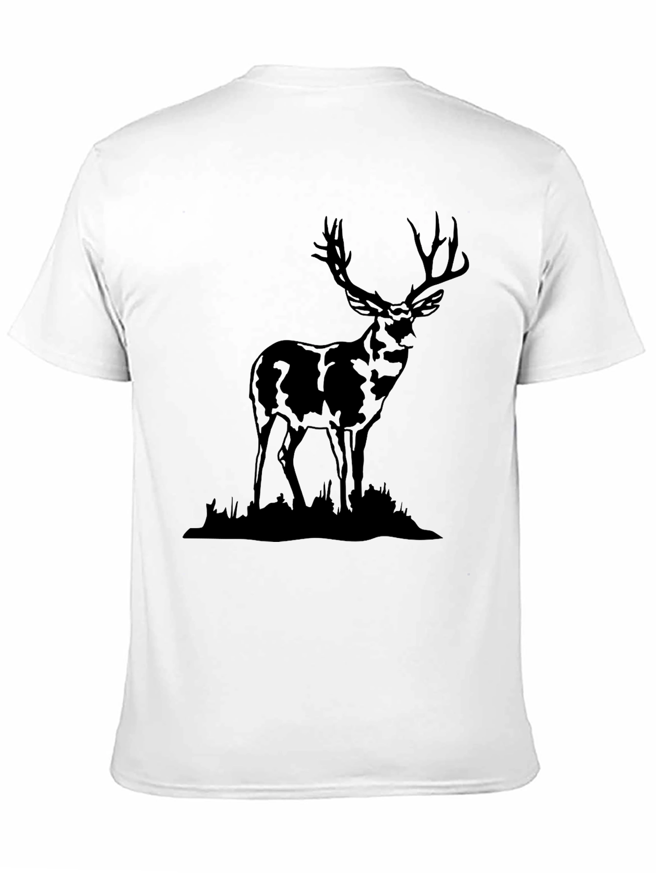 Black Deer Graphic Tee | Wildlife T-Shirt