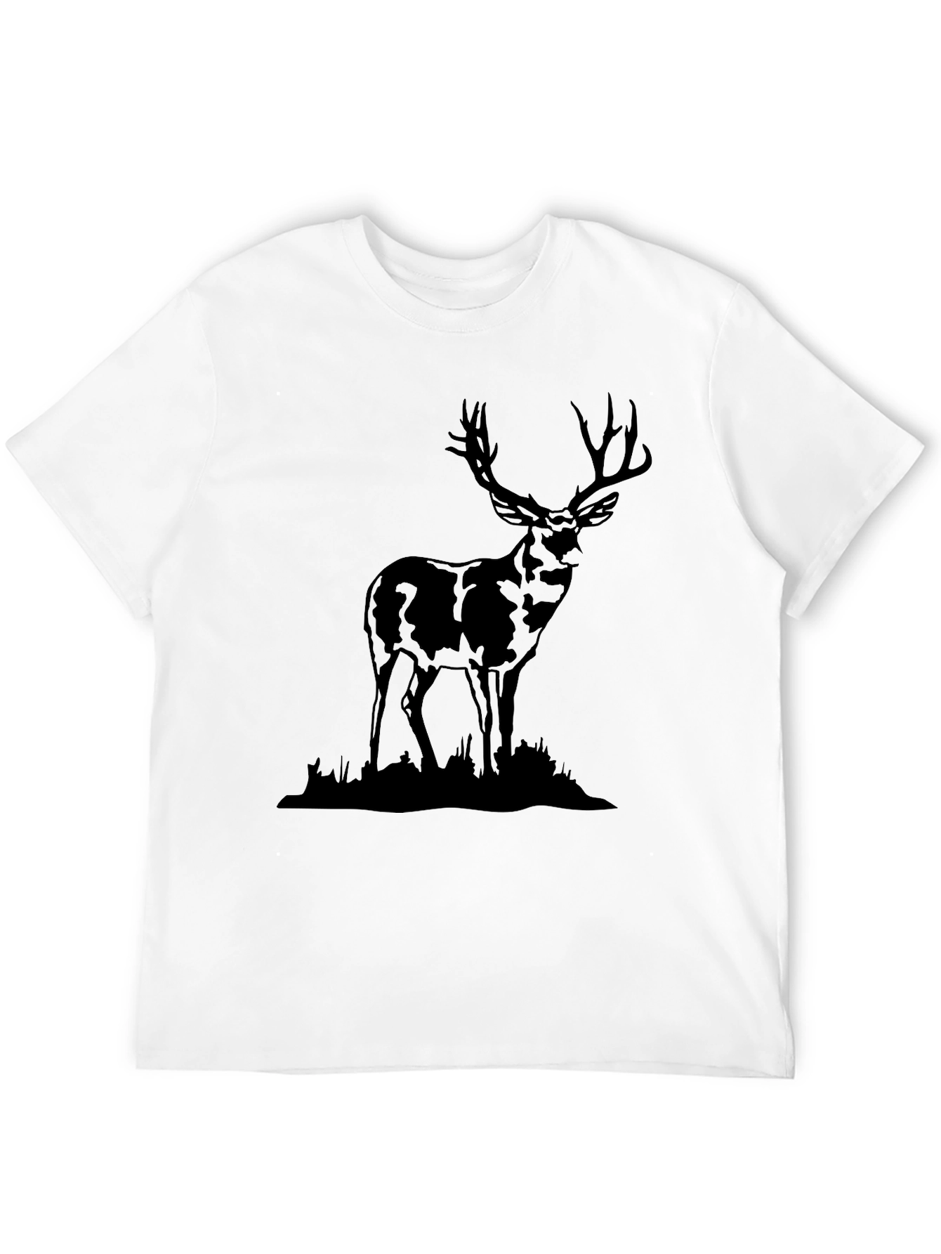 Black Deer Graphic Tee | Wildlife T-Shirt