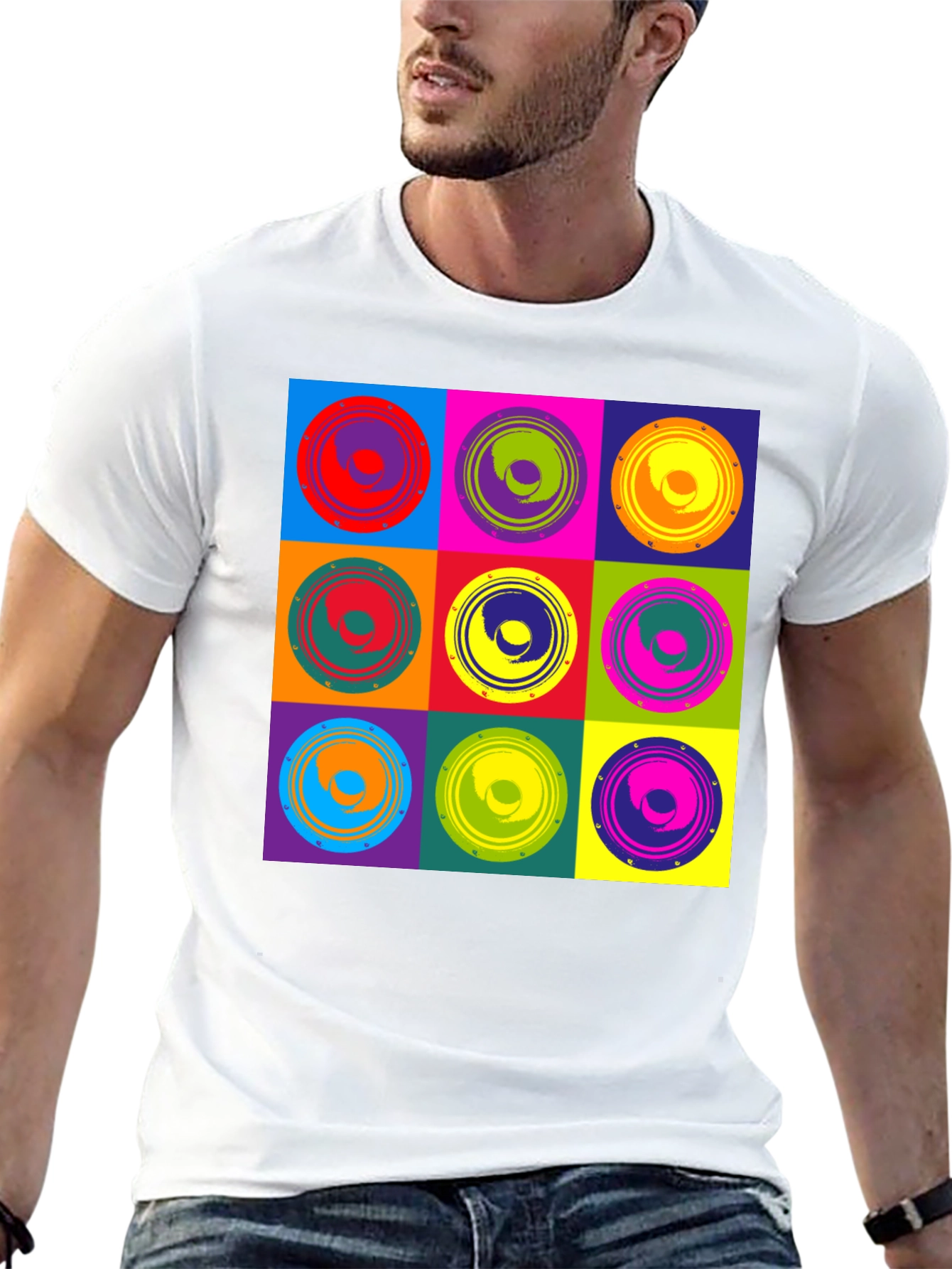 Retro Pop Art Speaker Graphic Tee